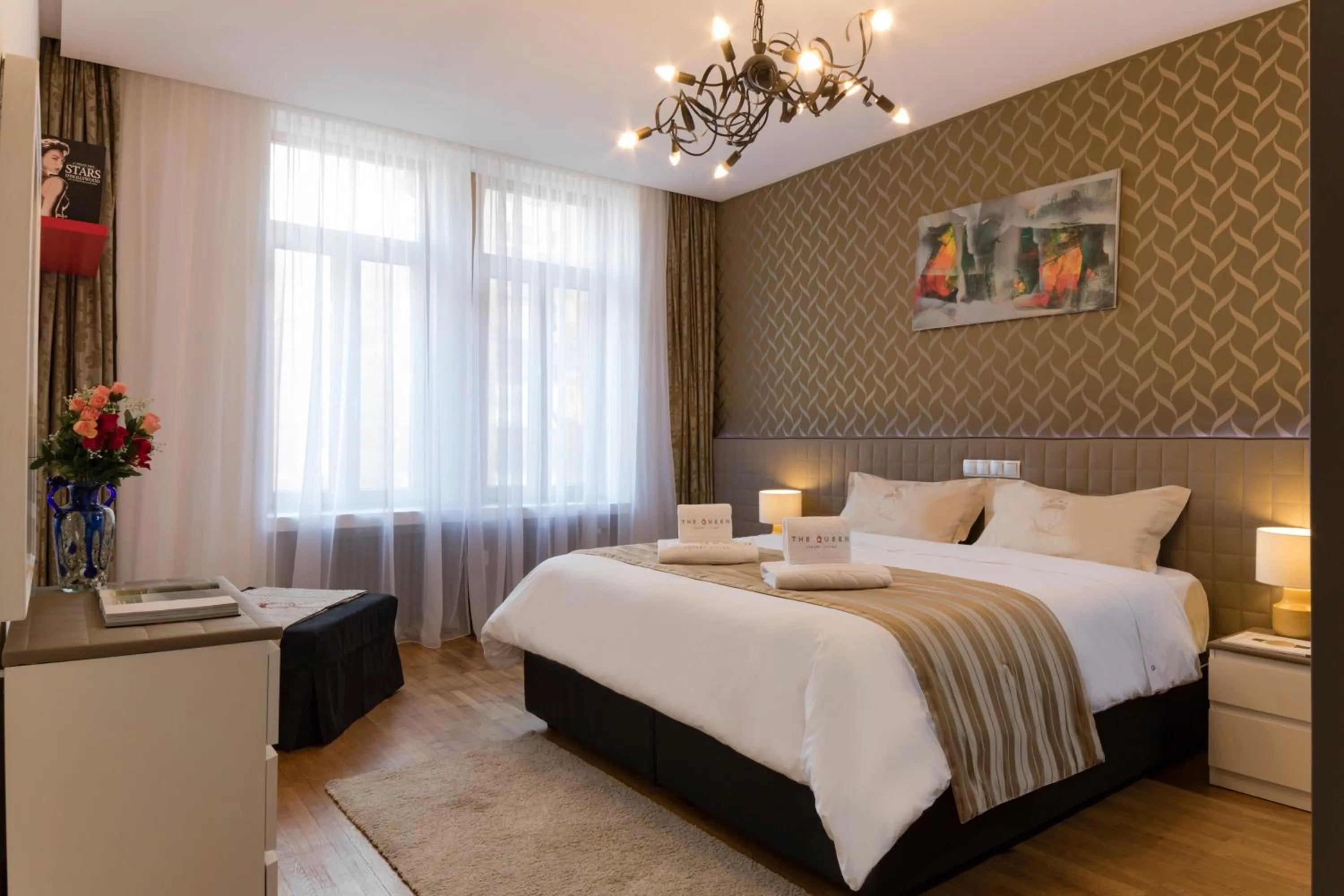 Bedroom, Bed in The Queen Luxury Apartments - Villa Liberty