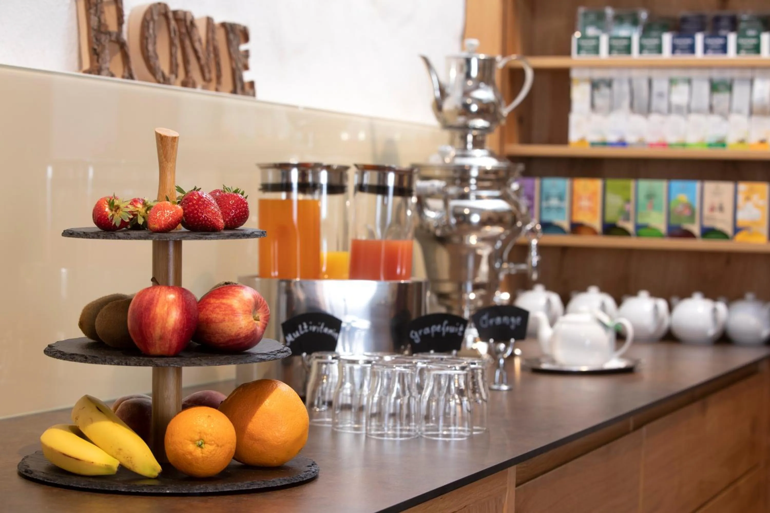 Buffet breakfast in Kohlers Hotel Engel