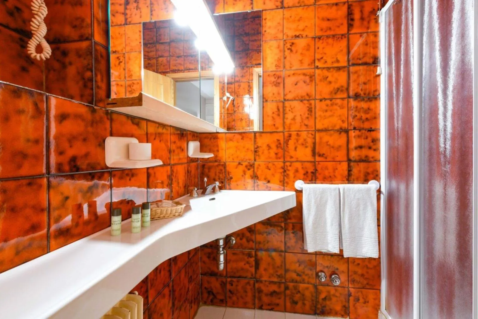 Bathroom in Hotel New Genziana