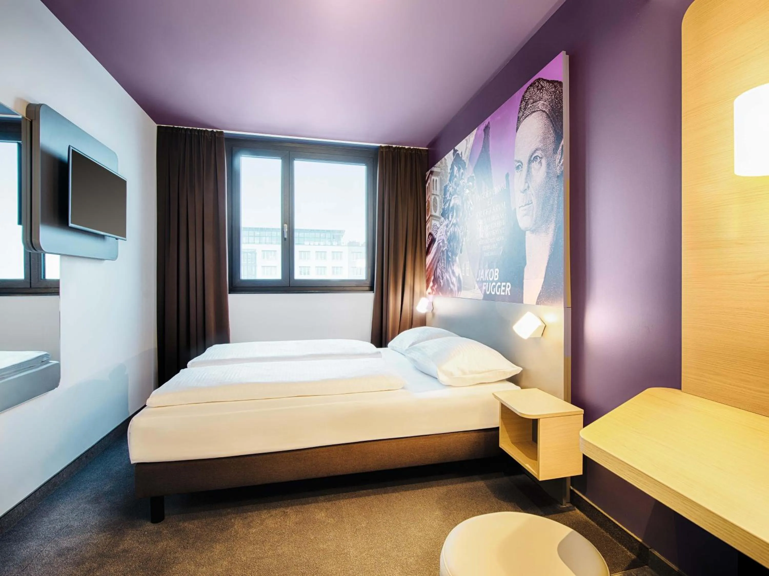 Photo of the whole room, Bed in B&B Hotel Augsburg-West