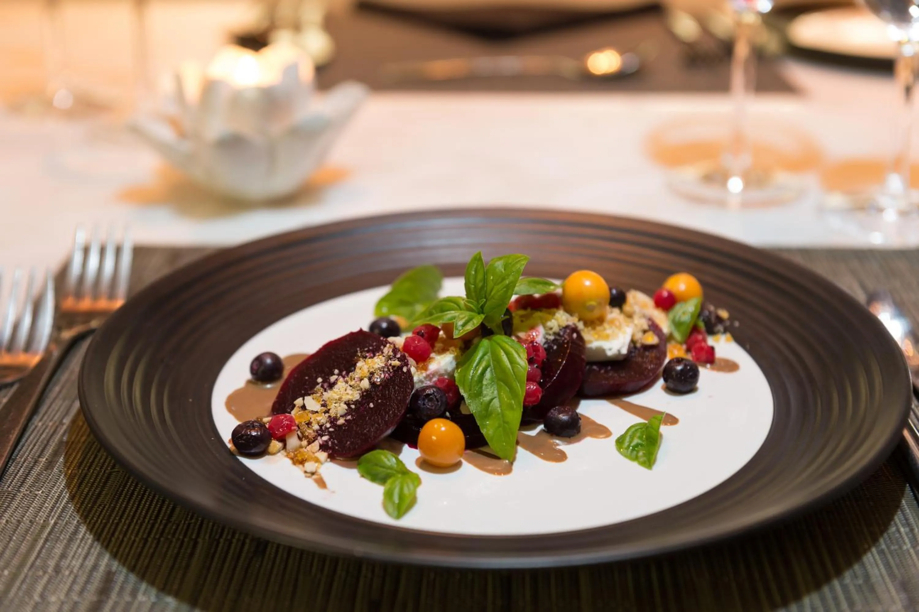 Food close-up in The Olive Exclusive All-Suite Hotel