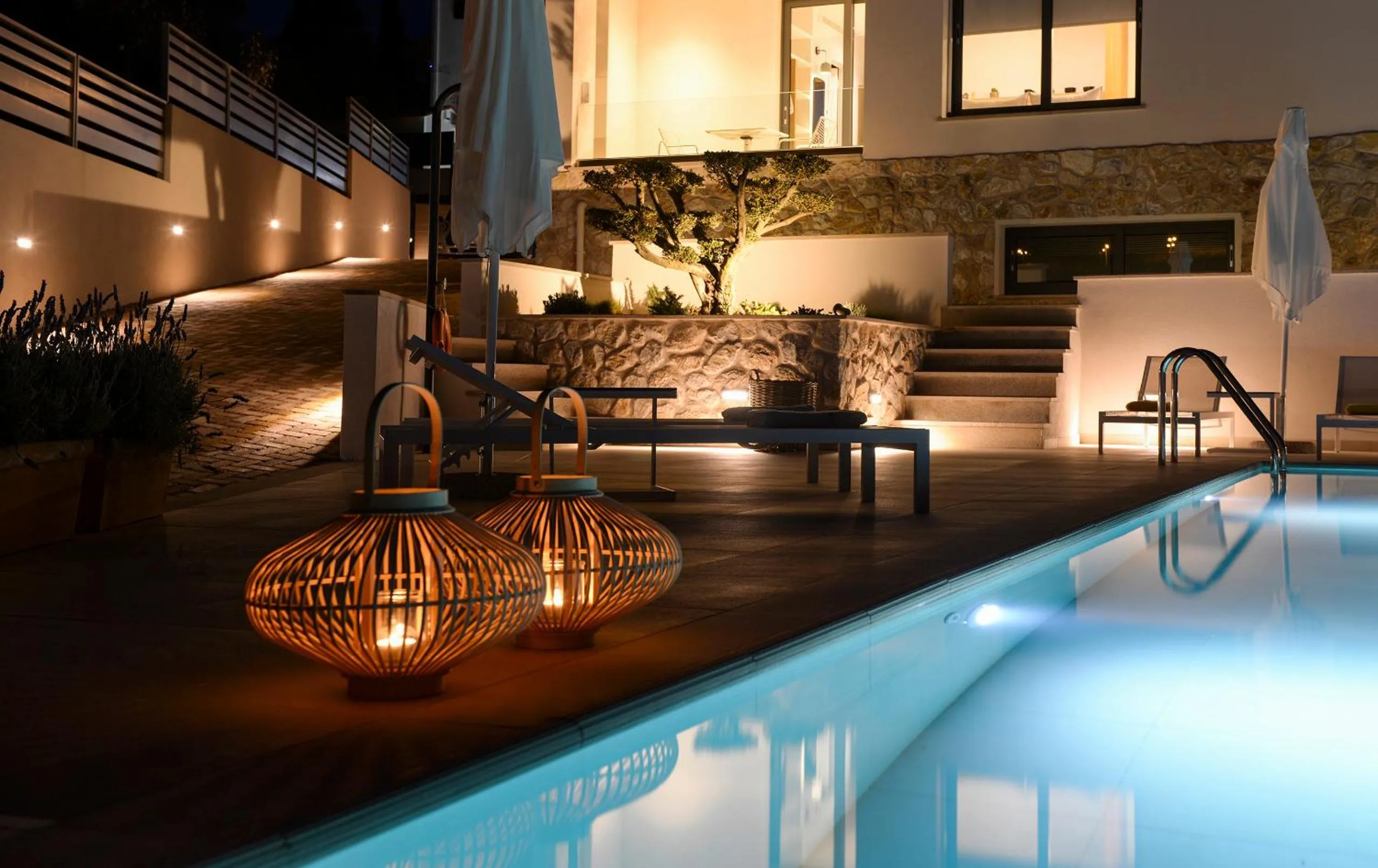 Pool view in MARAVILLA SUITES