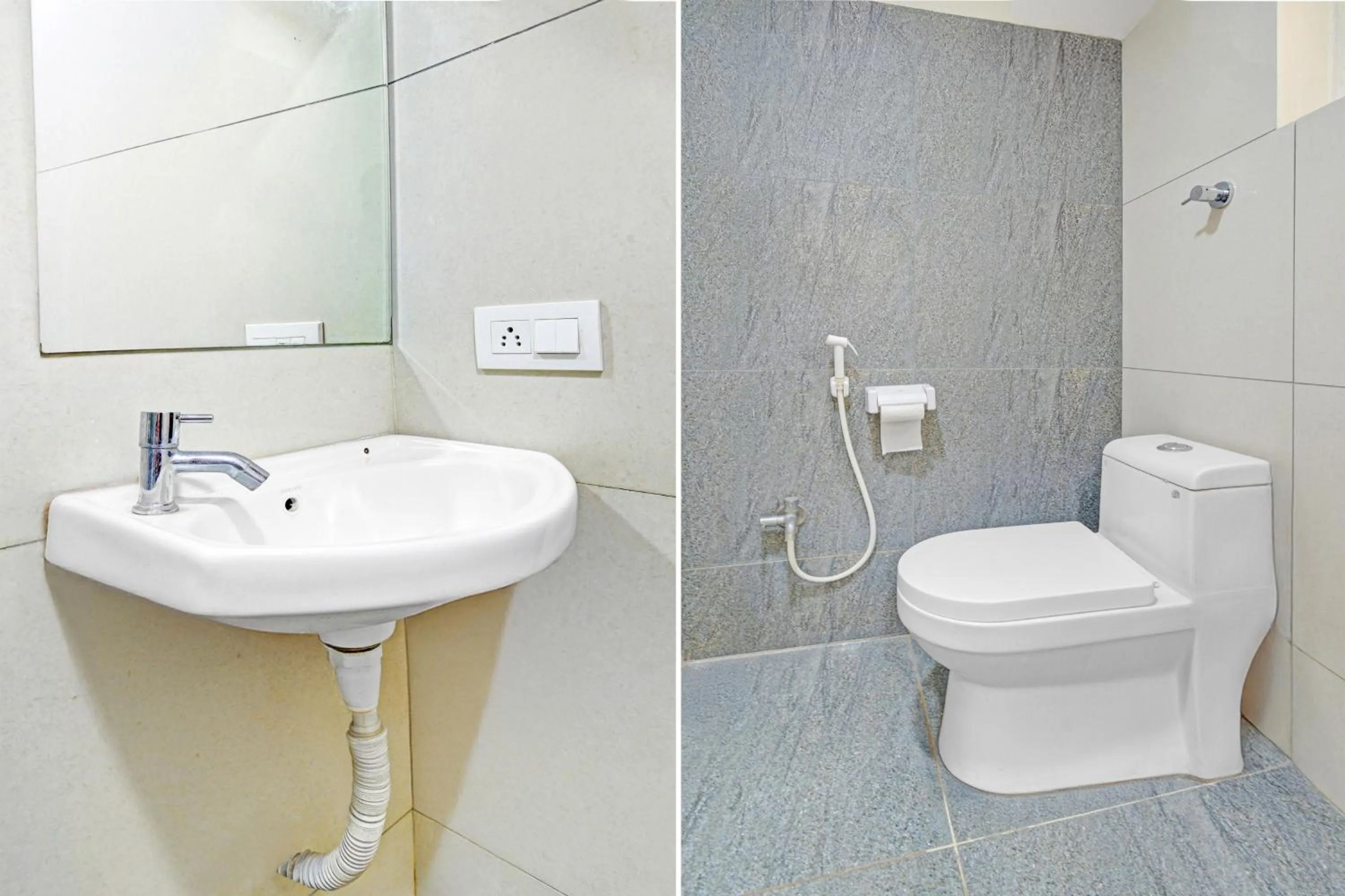 Bathroom in Super Hotel O Kondapur Hyderabad Formerly Dunes Inn