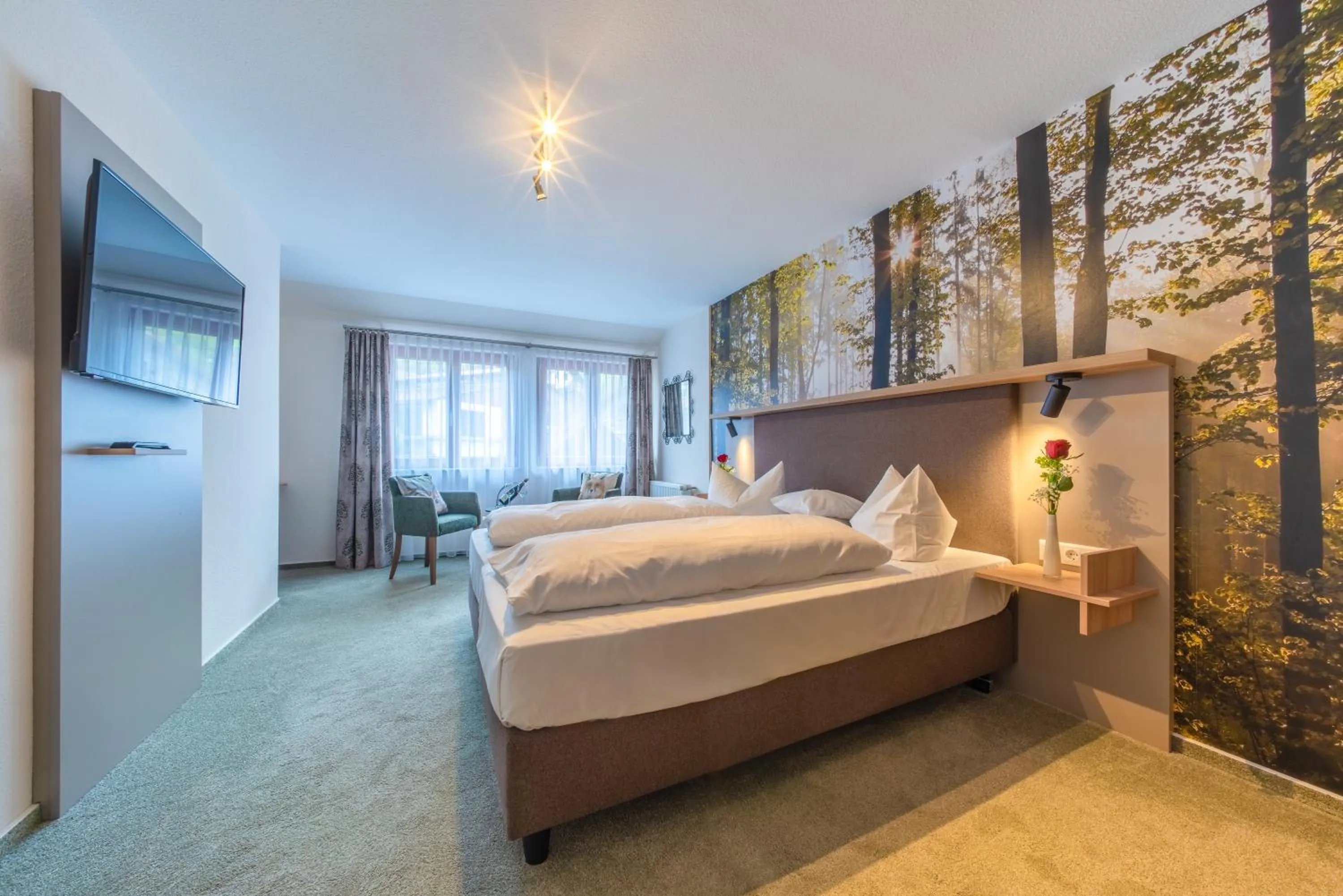 Bedroom, Bed in Landhotel Salmen