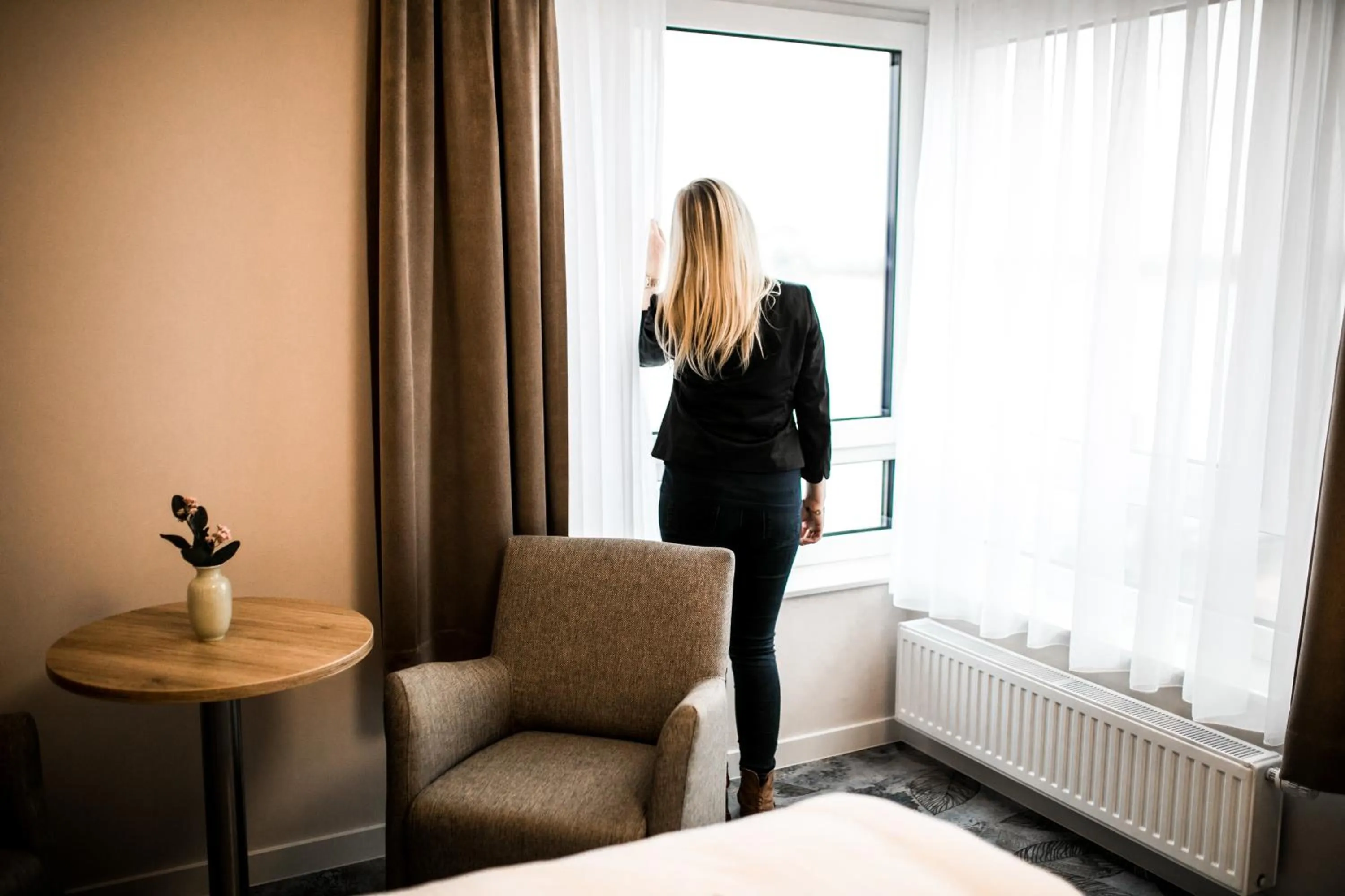 Bedroom, Bed in Wiechmanns Weserhotel