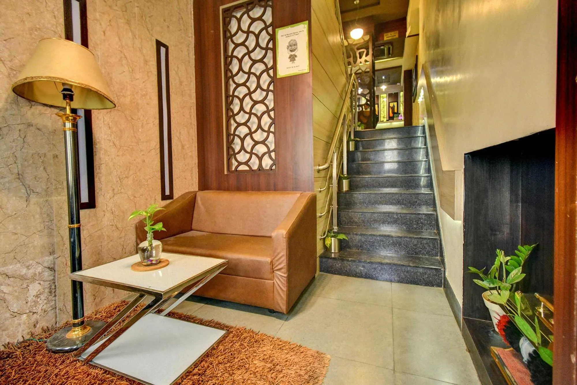 Lobby or reception in FabHotel Nestlay Rooms Airport - Nr Chennai International Airport