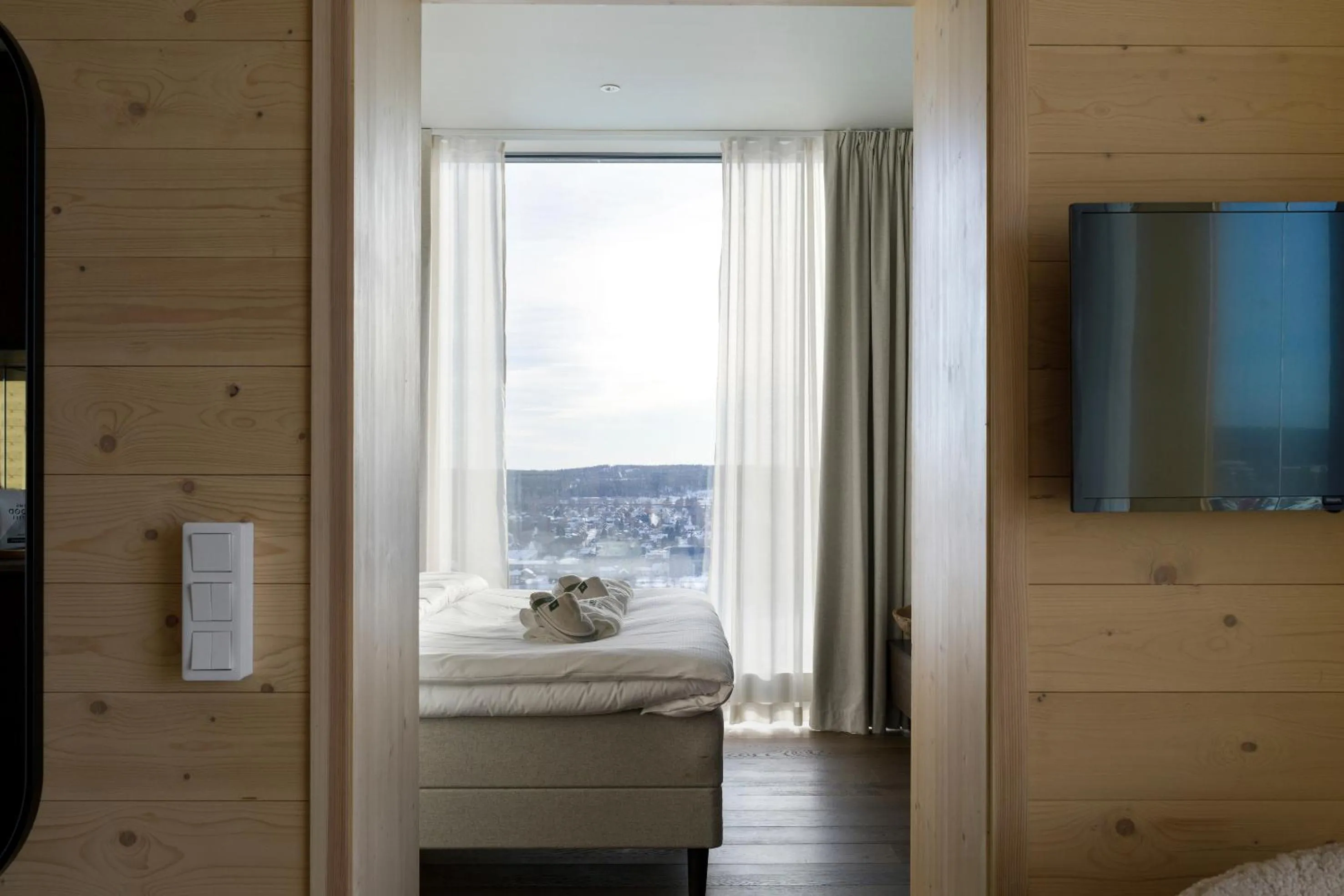 Property building, Bed in The Wood Hotel by Elite