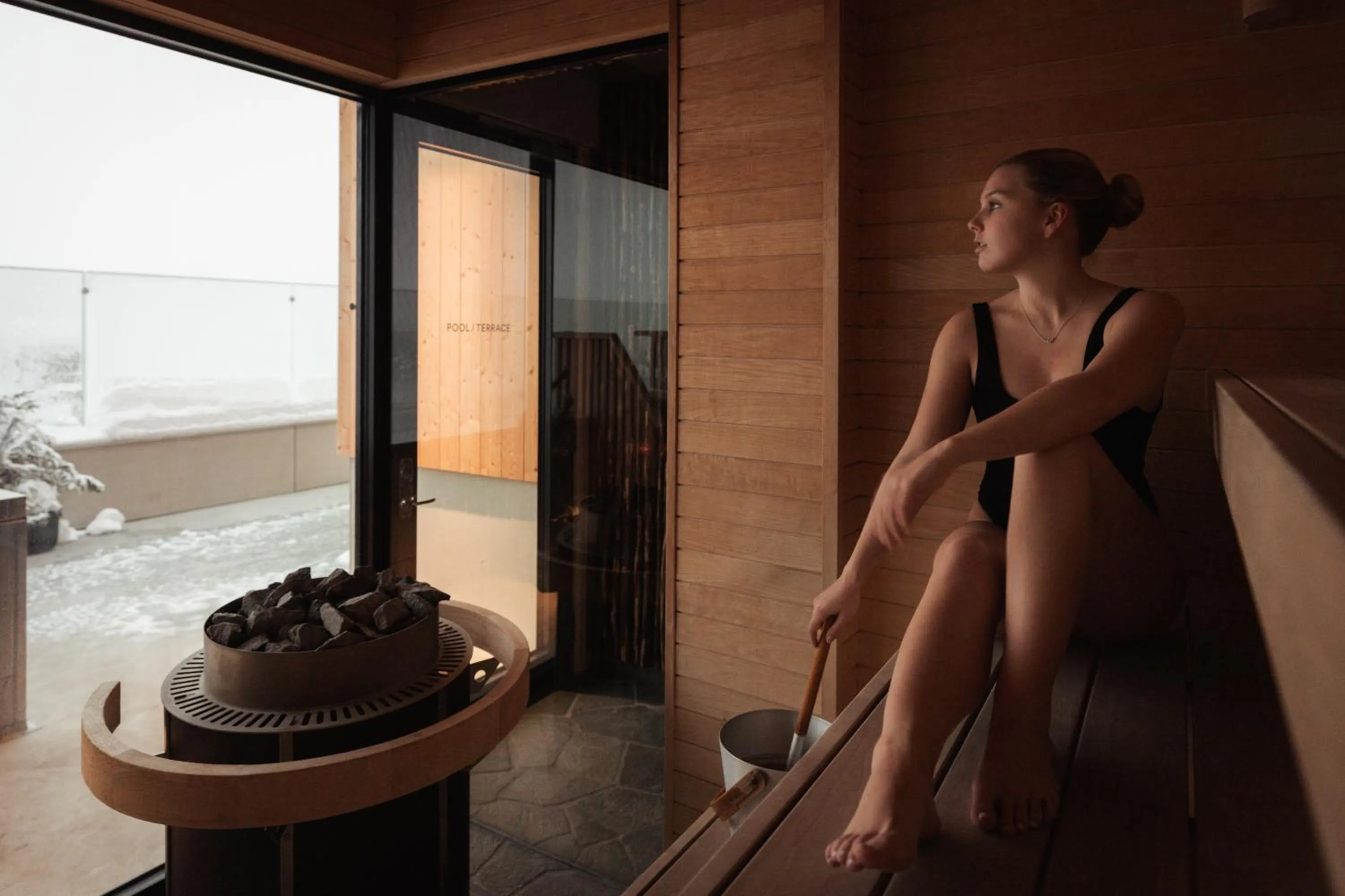 Sauna in The Wood Hotel by Elite