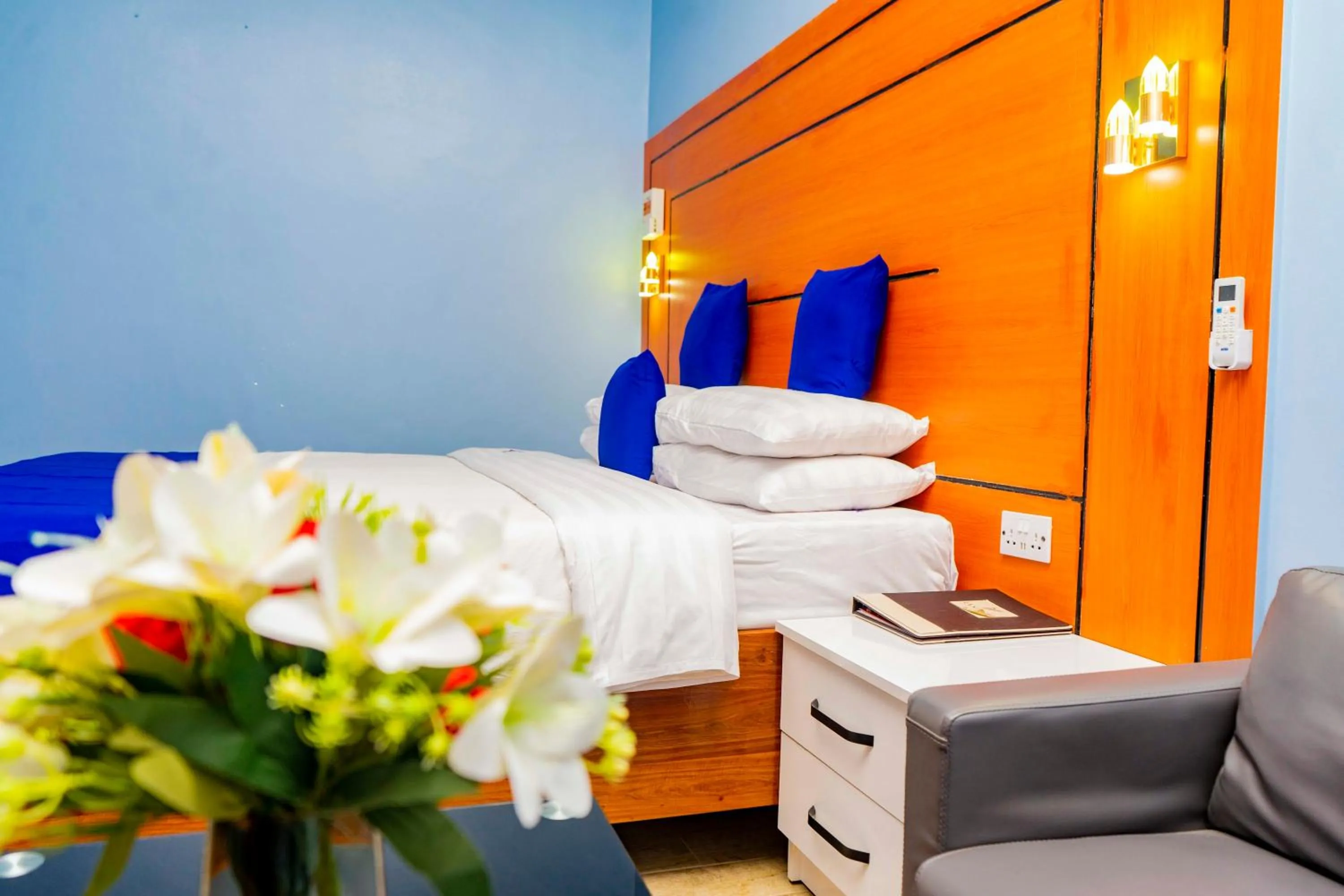 Bed in La Stanar Hotel