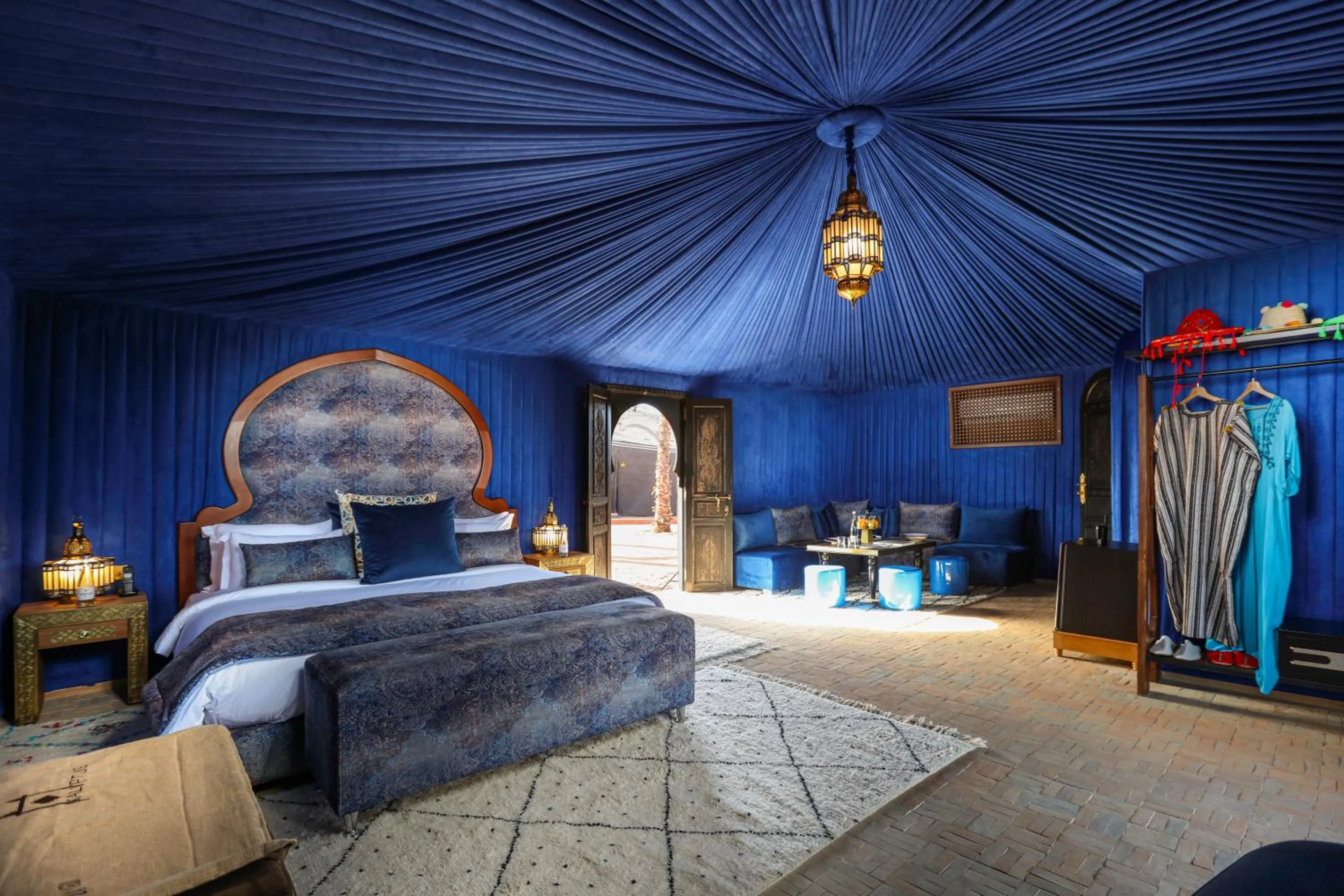 Bed in Kalyptus Luxury Camp