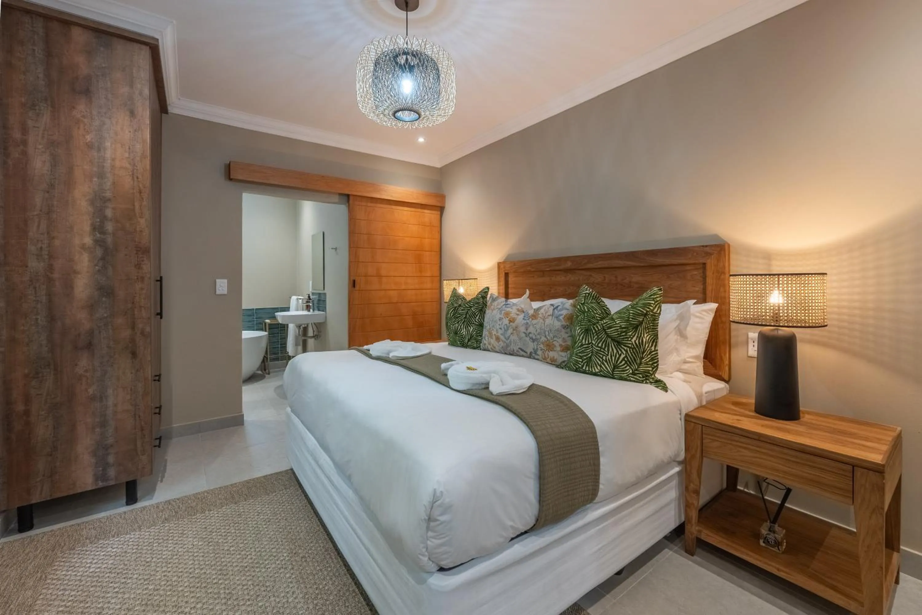 Bed in Bushbaby Valley Lodge