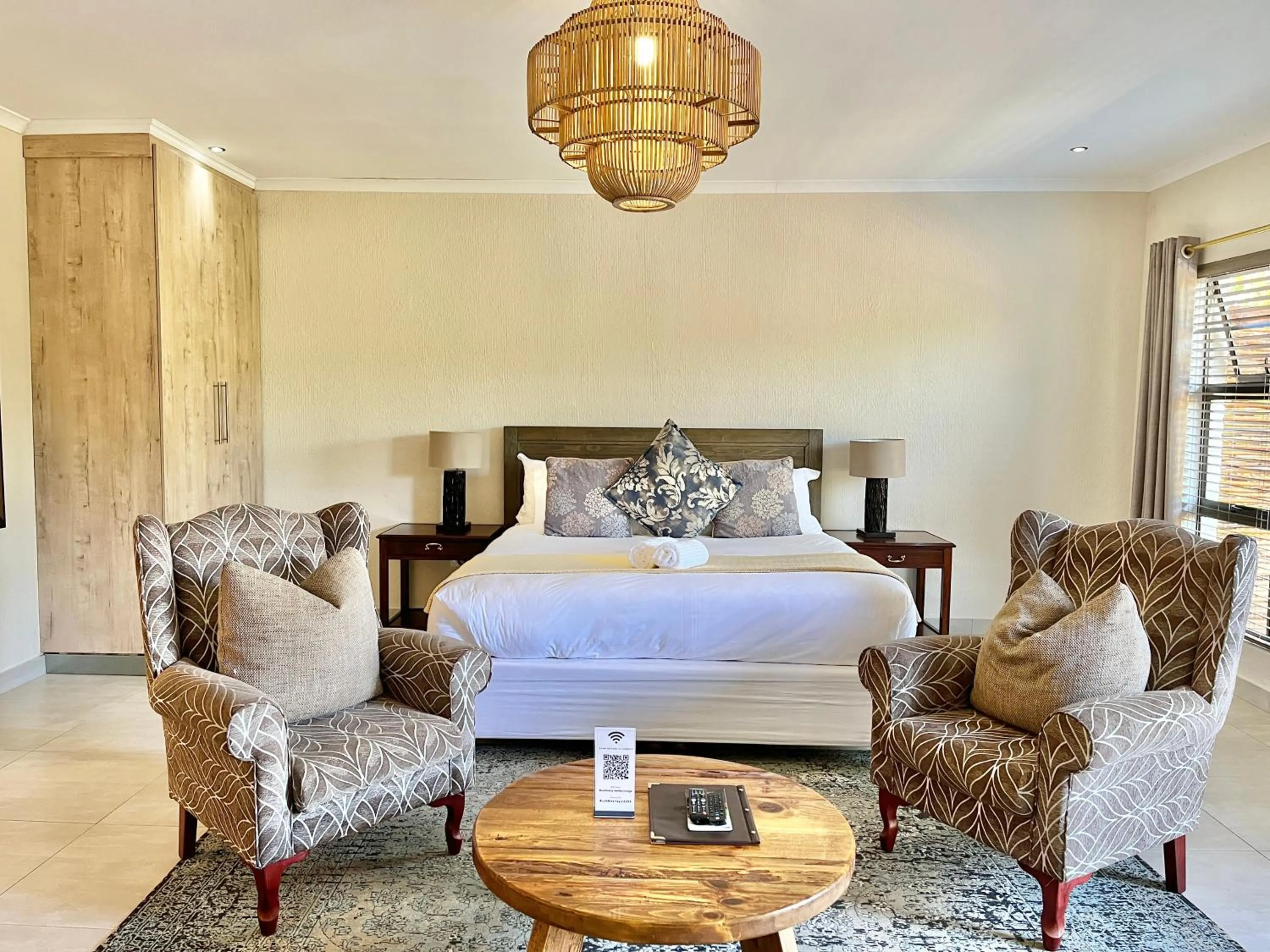 Bed in Bushbaby Valley Lodge