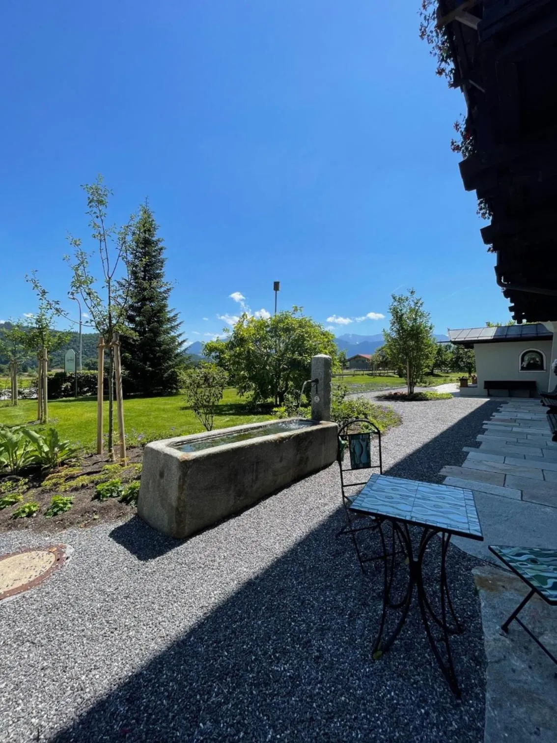 Garden view in Alpenhof Landhotel Restaurant