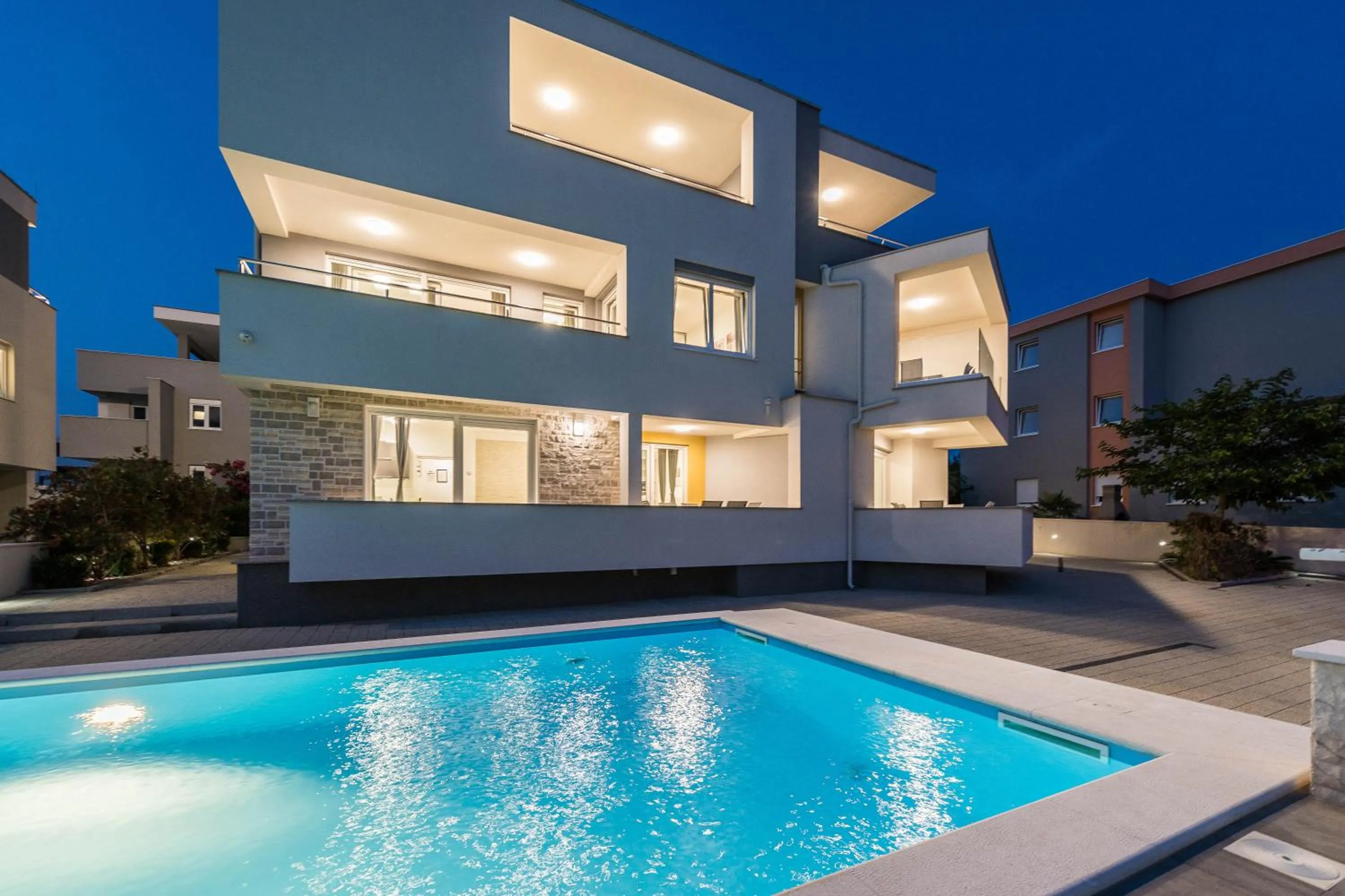 Property building in Apartments & Rooms Danivan Pool Villas B