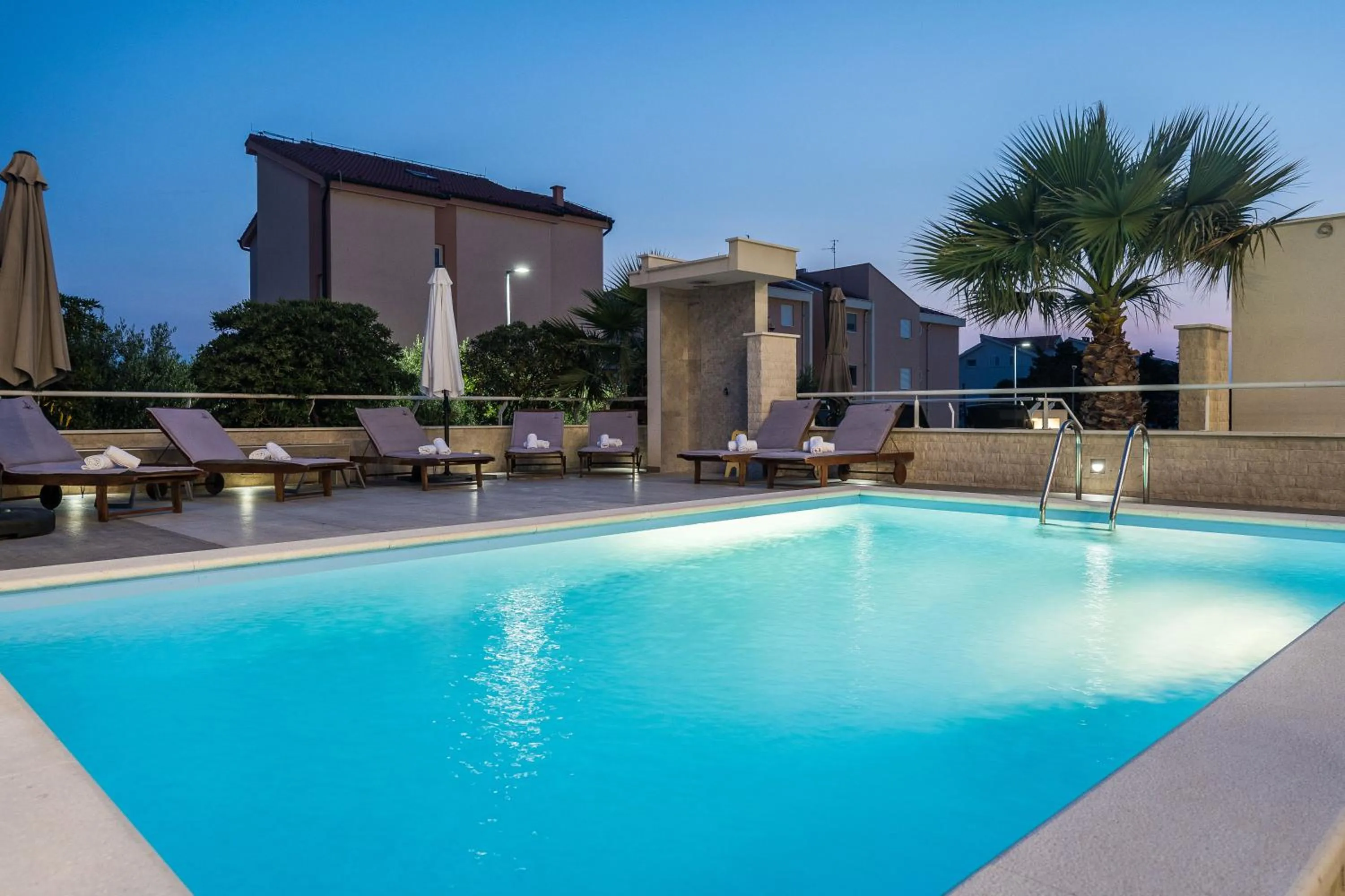 Swimming pool in Apartments & Rooms Danivan Pool Villas B