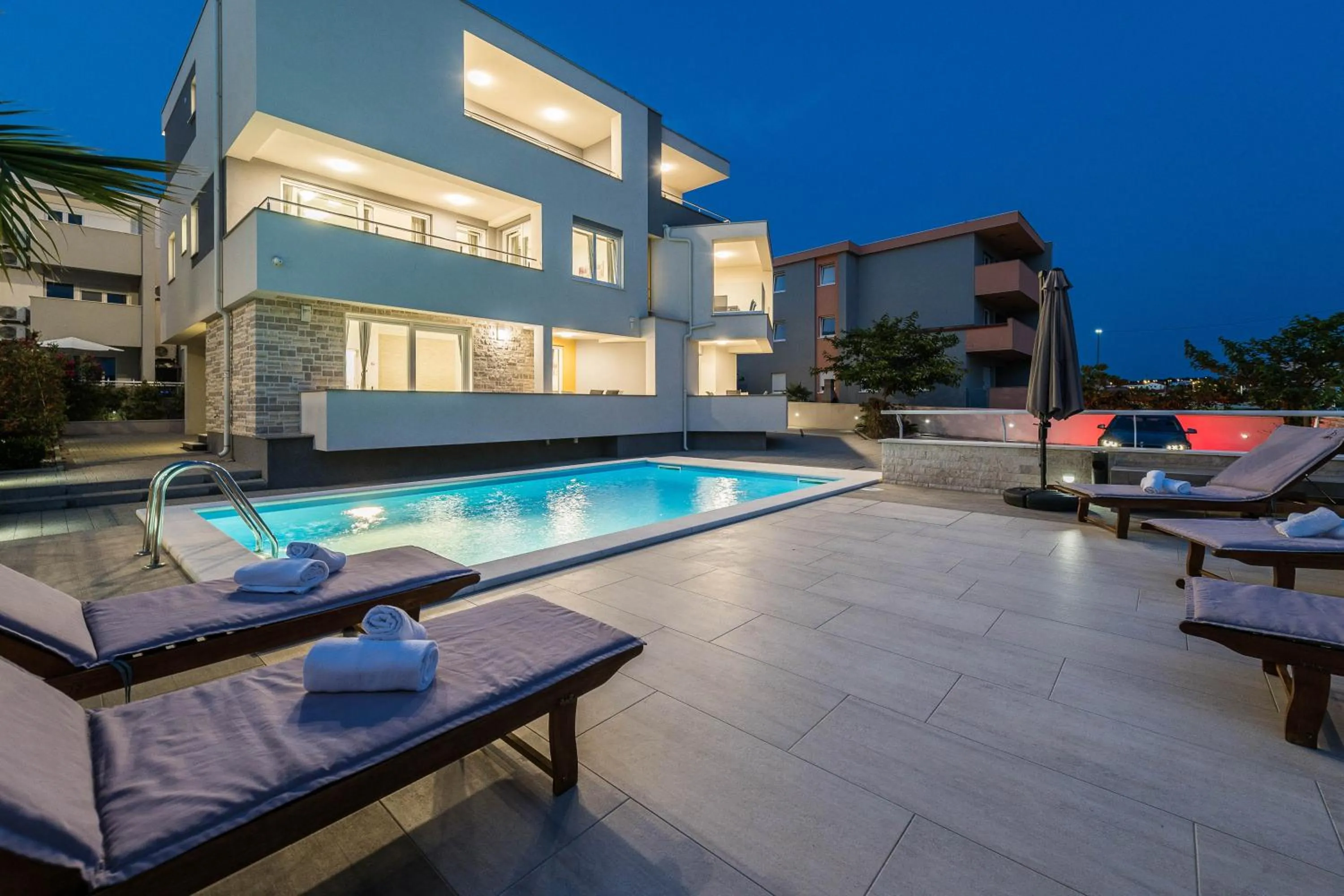 Property building in Apartments & Rooms Danivan Pool Villas B