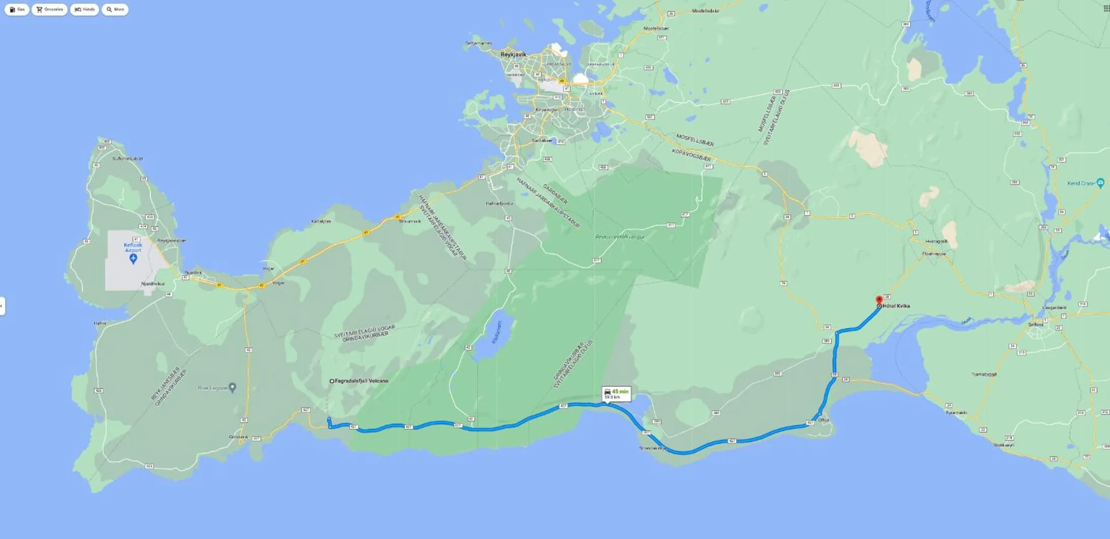 Nearby landmark in Hotel Kvika