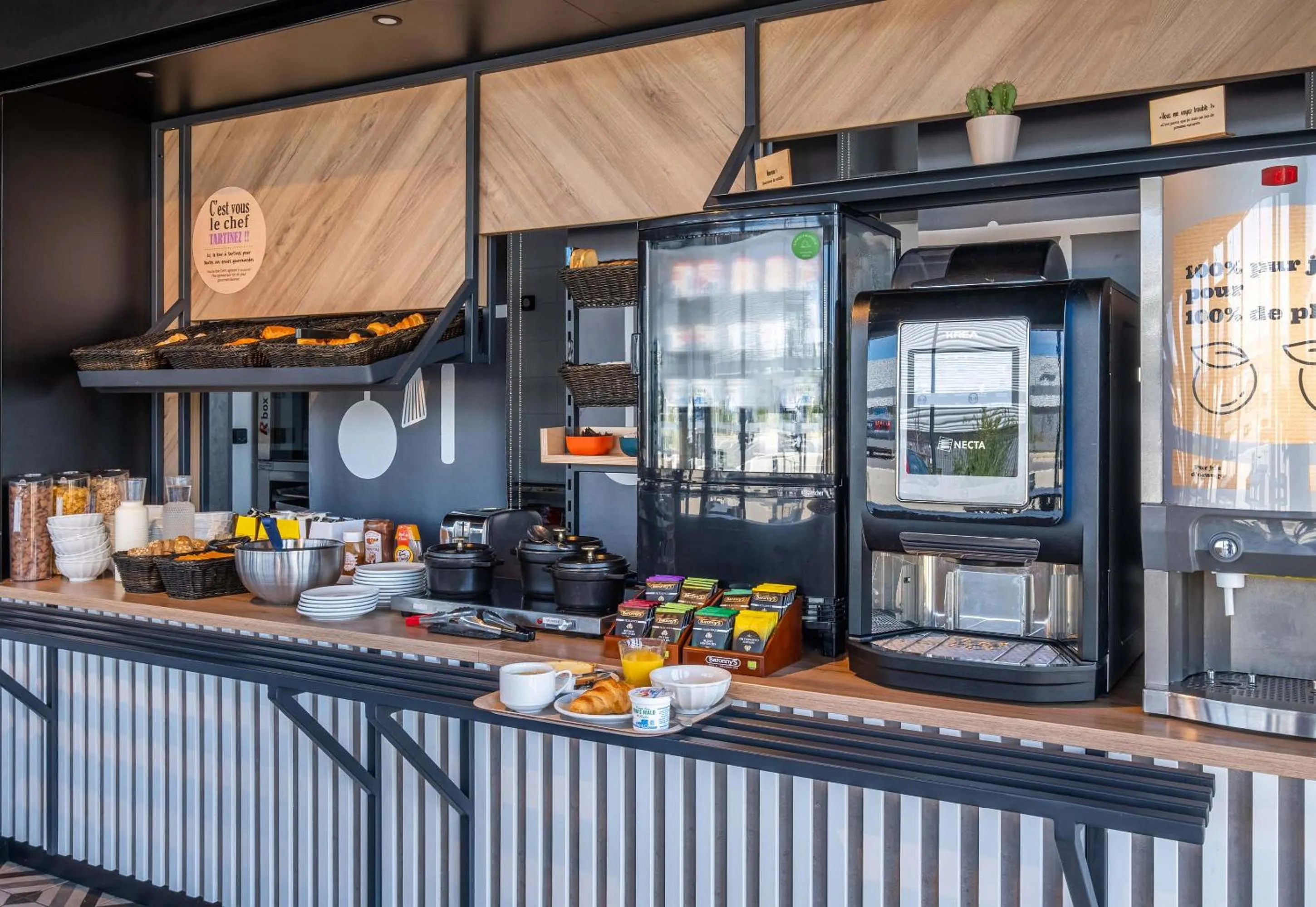 Buffet breakfast in B&B HOTEL Evian Publier