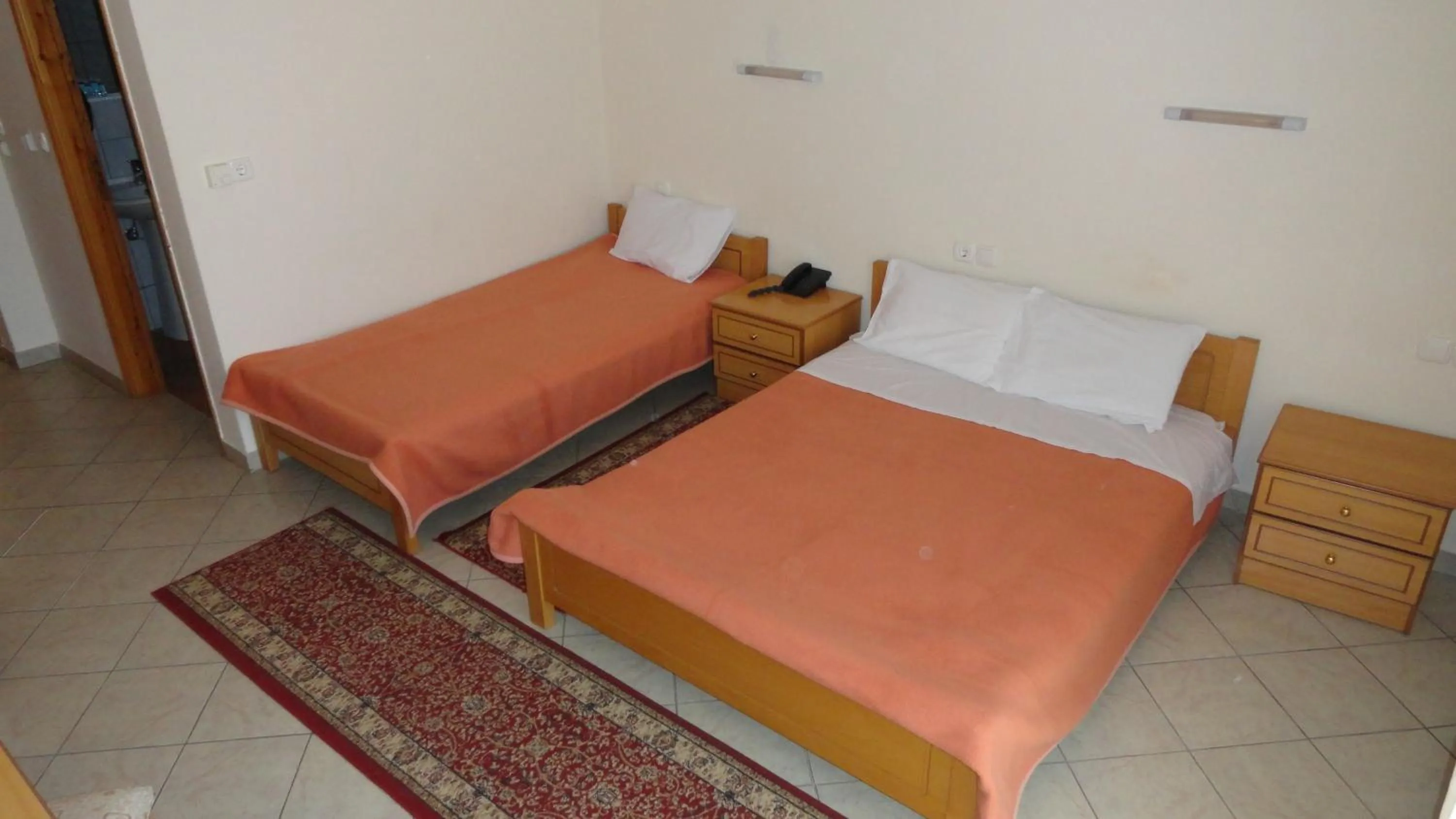 Bed in Hotel Kastro