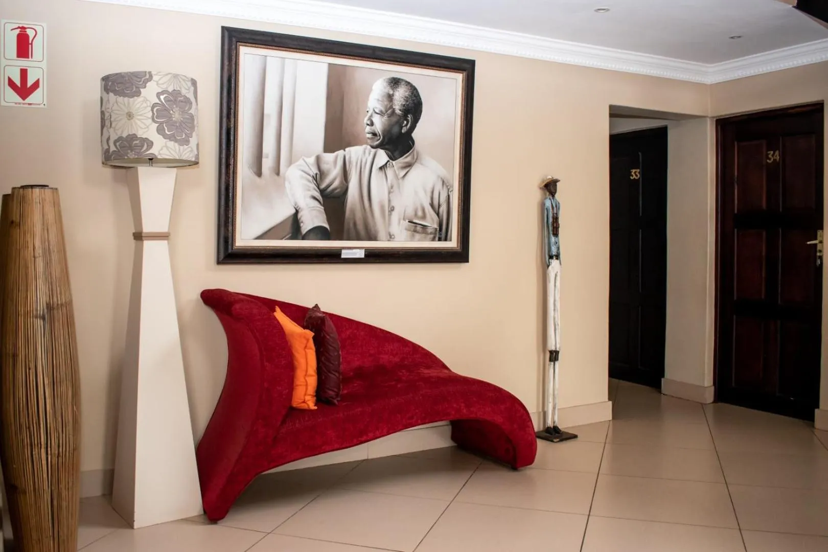 Decorative detail, Bed in Balmoral Lodge
