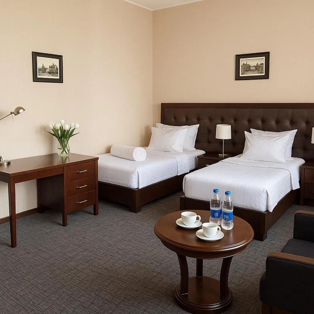 Twin Room with Balcony in Yerevan Resident Hotel