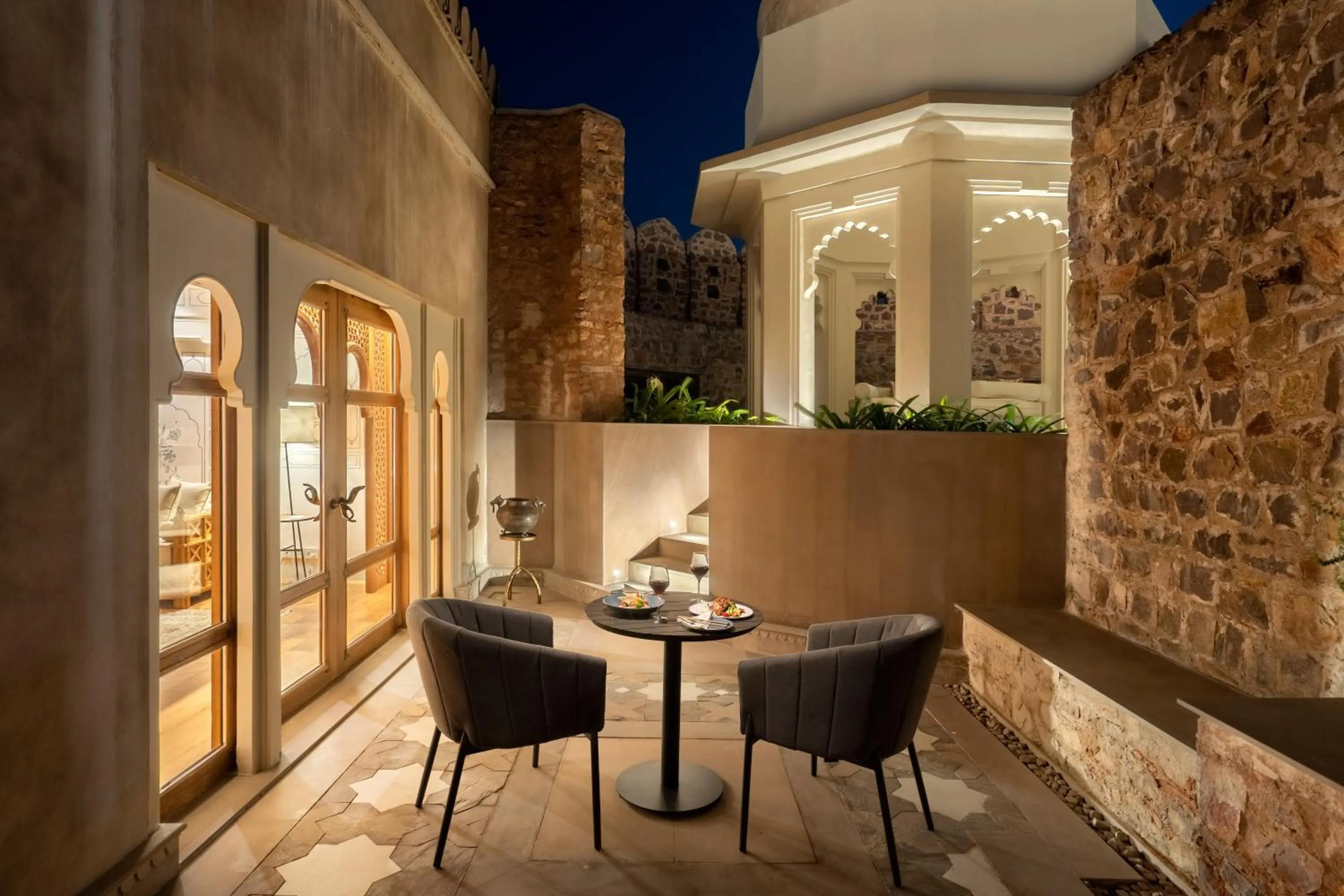 Balcony/Terrace in Six Senses Fort Barwara Sawai Madhopur