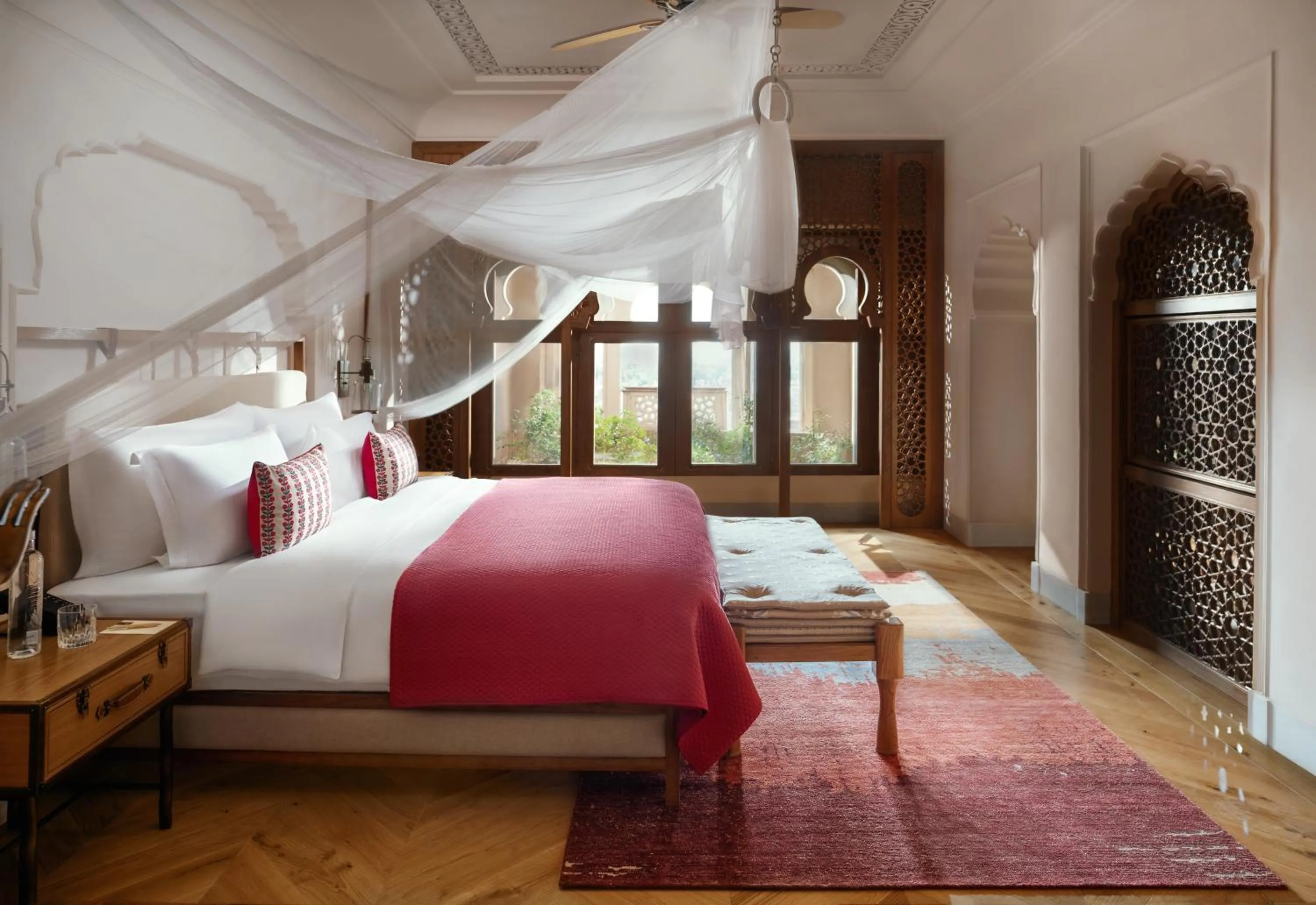 Bedroom, Bed in Six Senses Fort Barwara Sawai Madhopur