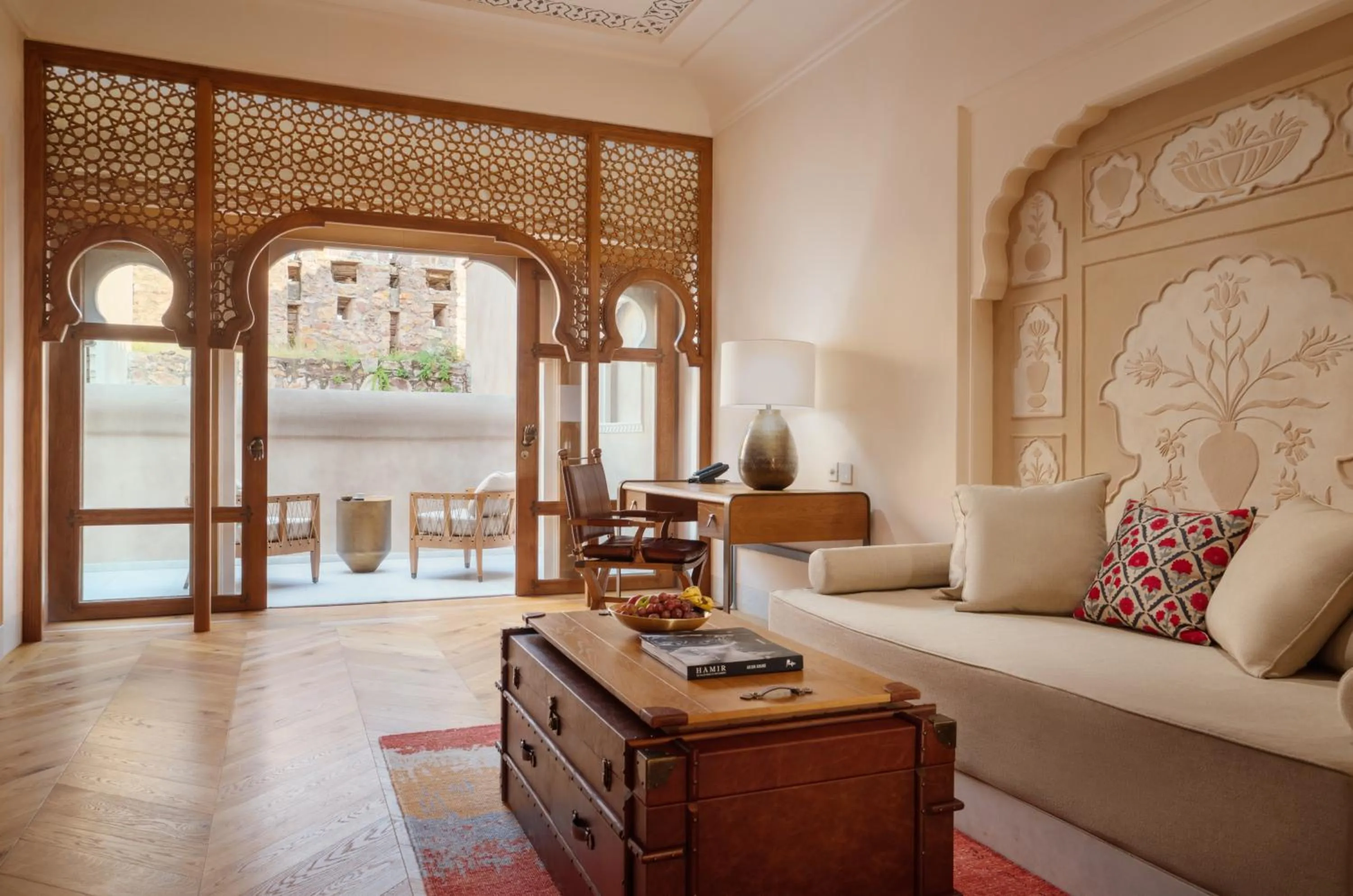 Living room in Six Senses Fort Barwara Sawai Madhopur