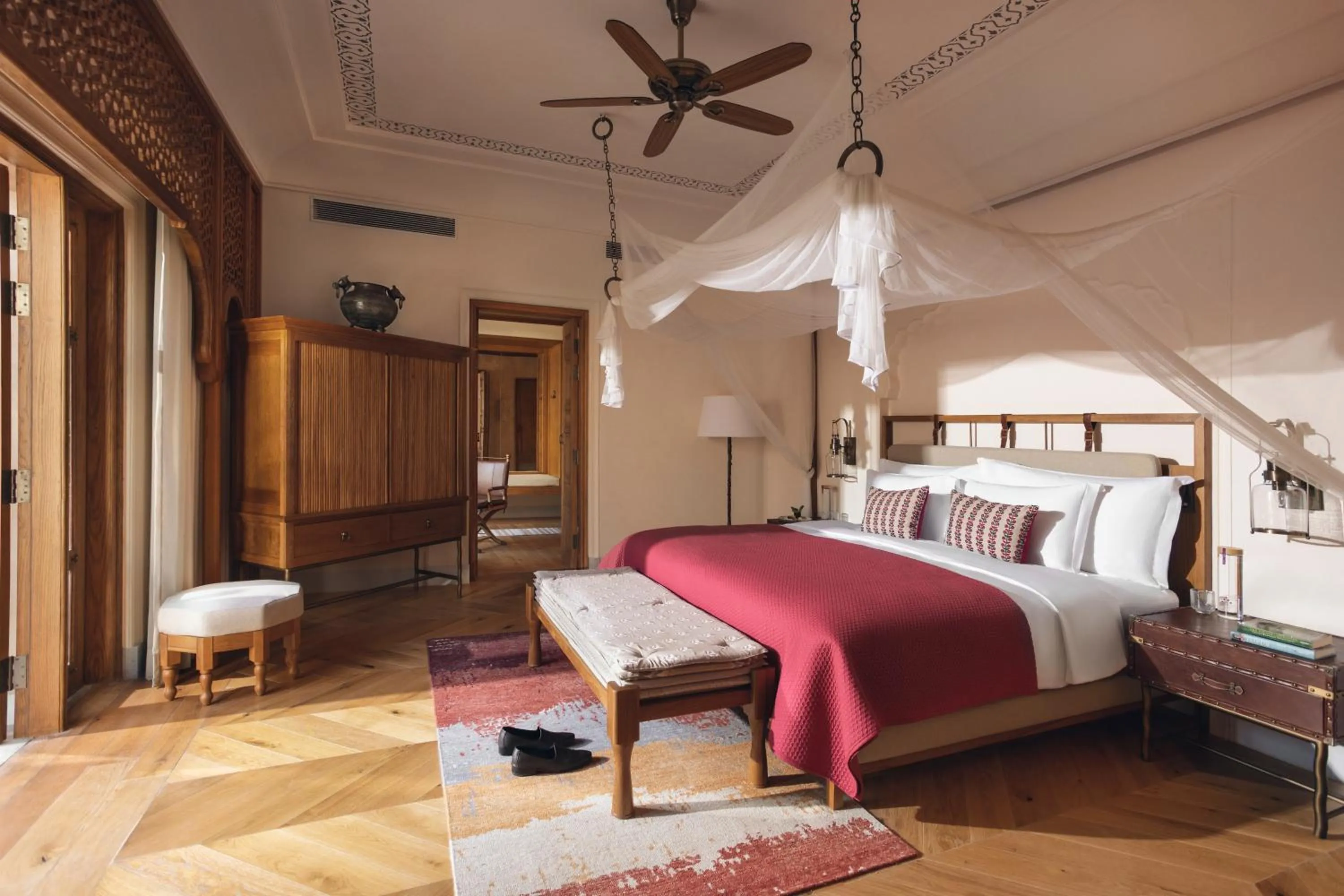 Bedroom, Bed in Six Senses Fort Barwara Sawai Madhopur