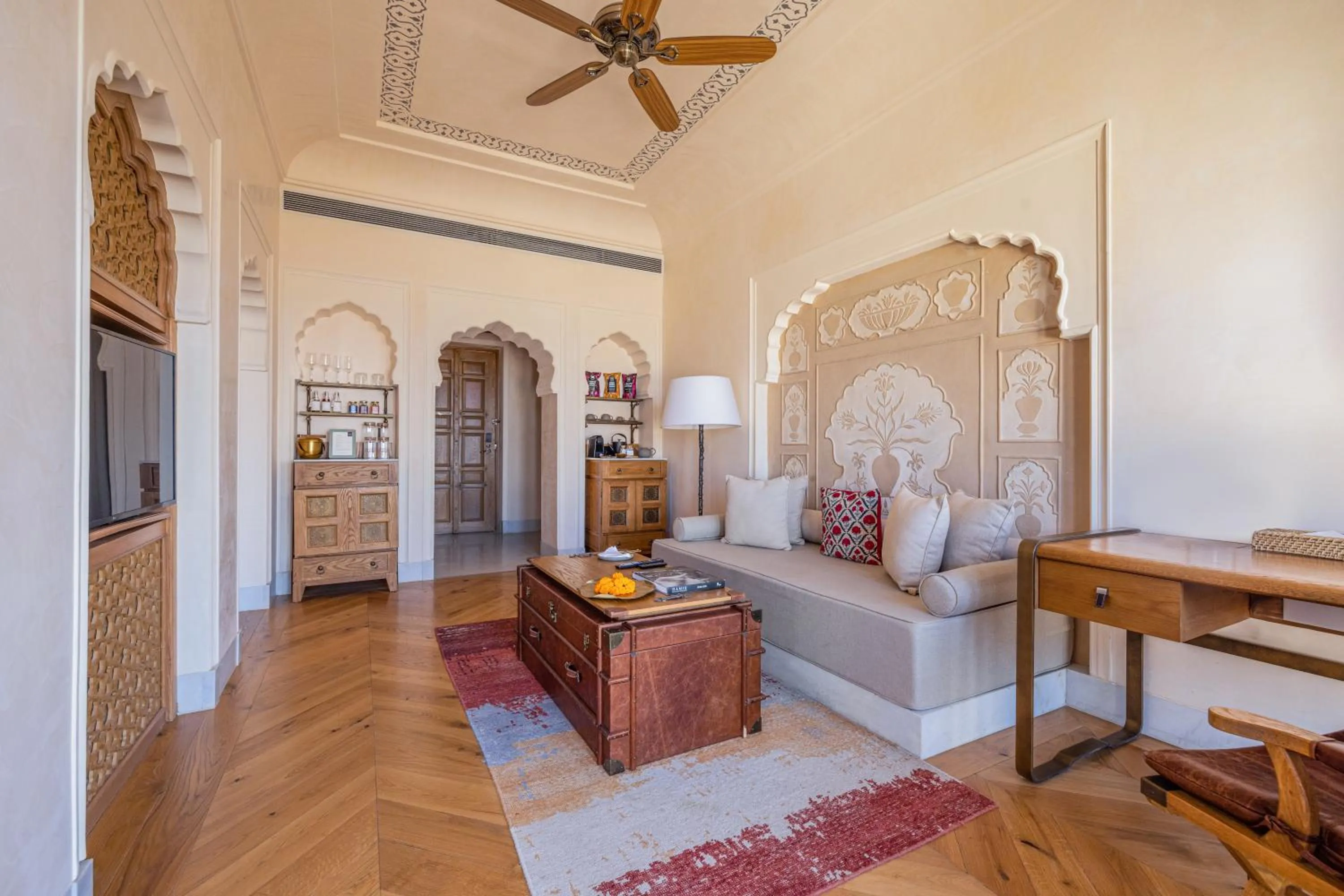 Living room in Six Senses Fort Barwara Sawai Madhopur