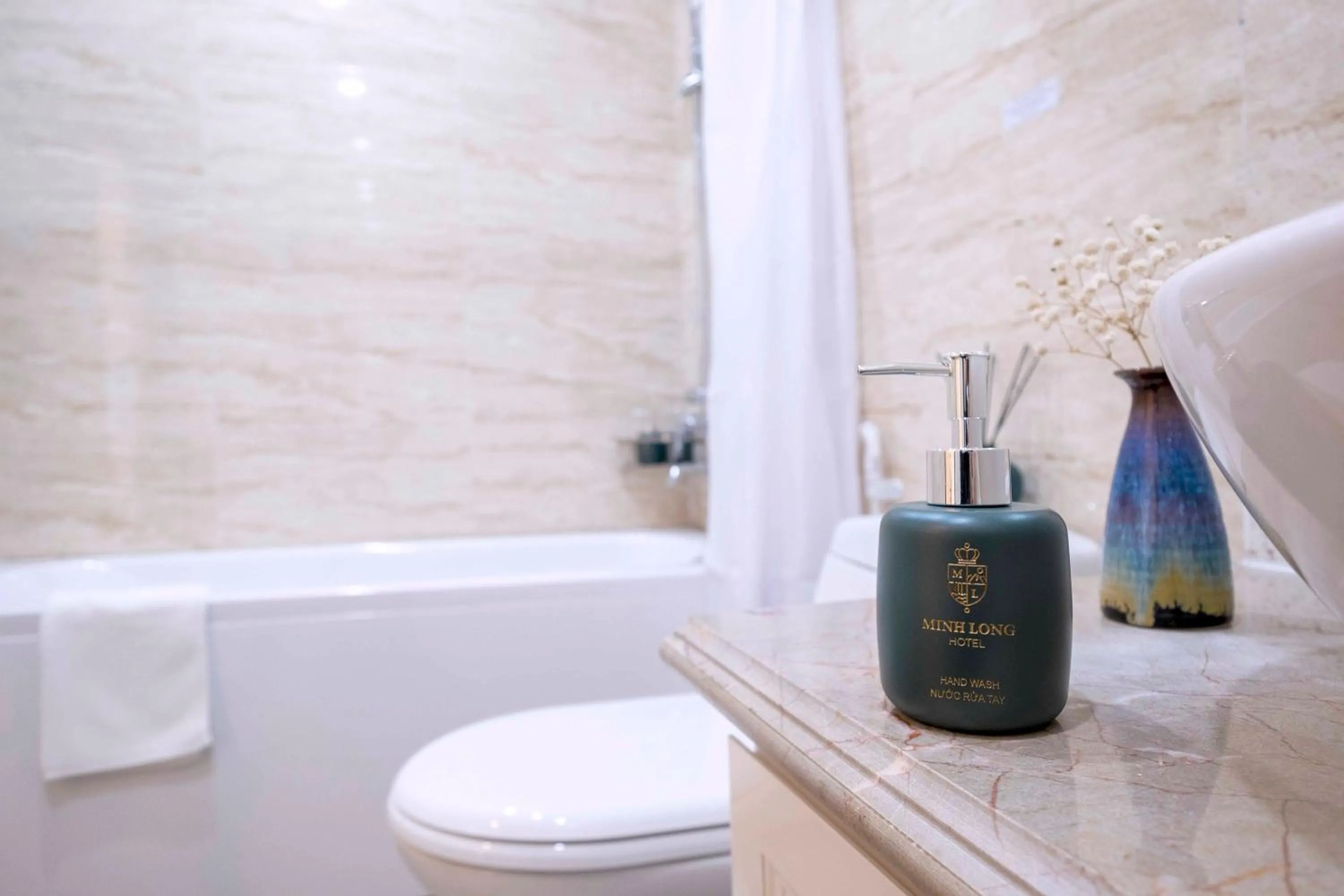 Bathroom in Minh Long Hotel