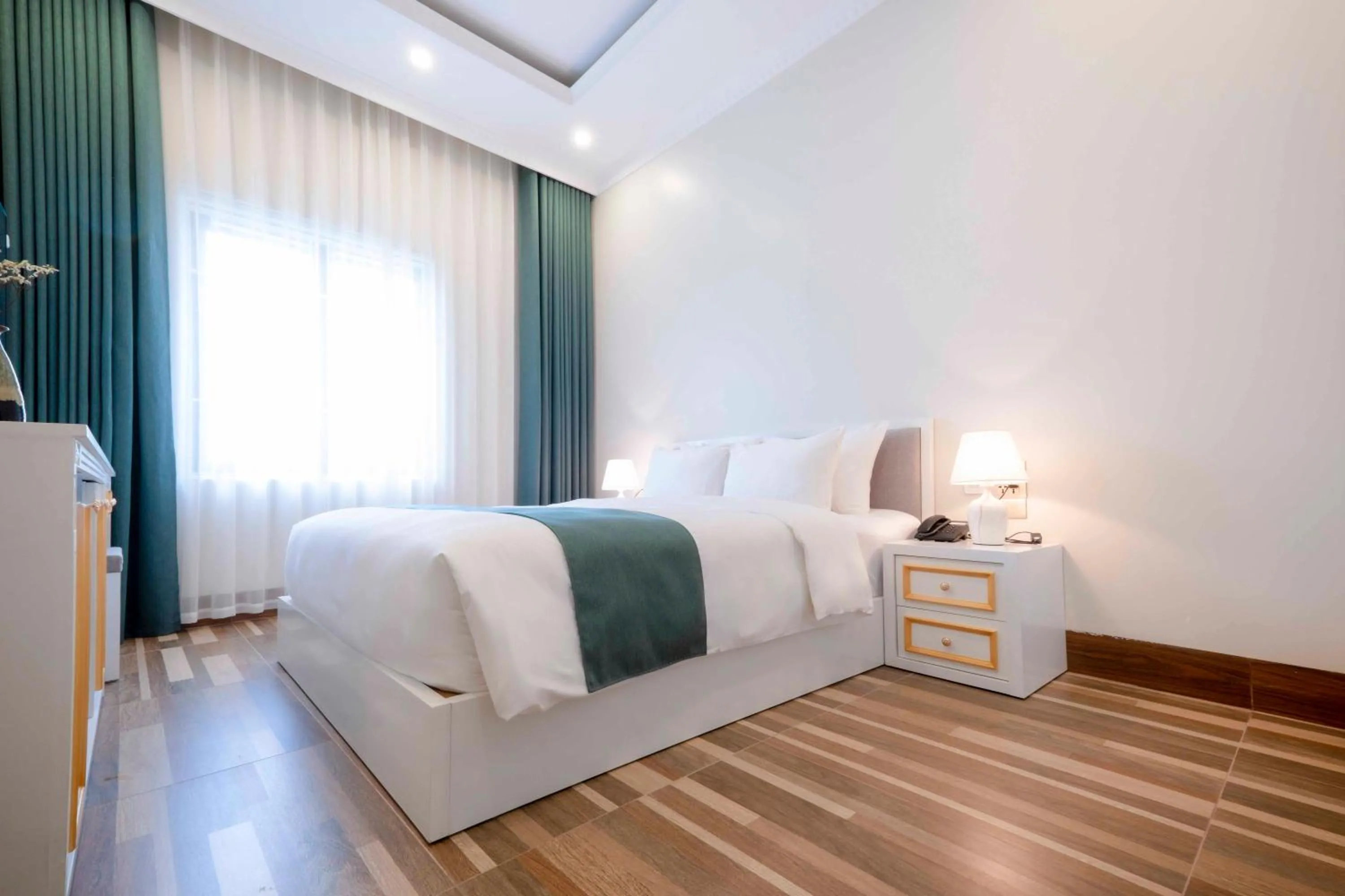 Bed in Minh Long Hotel