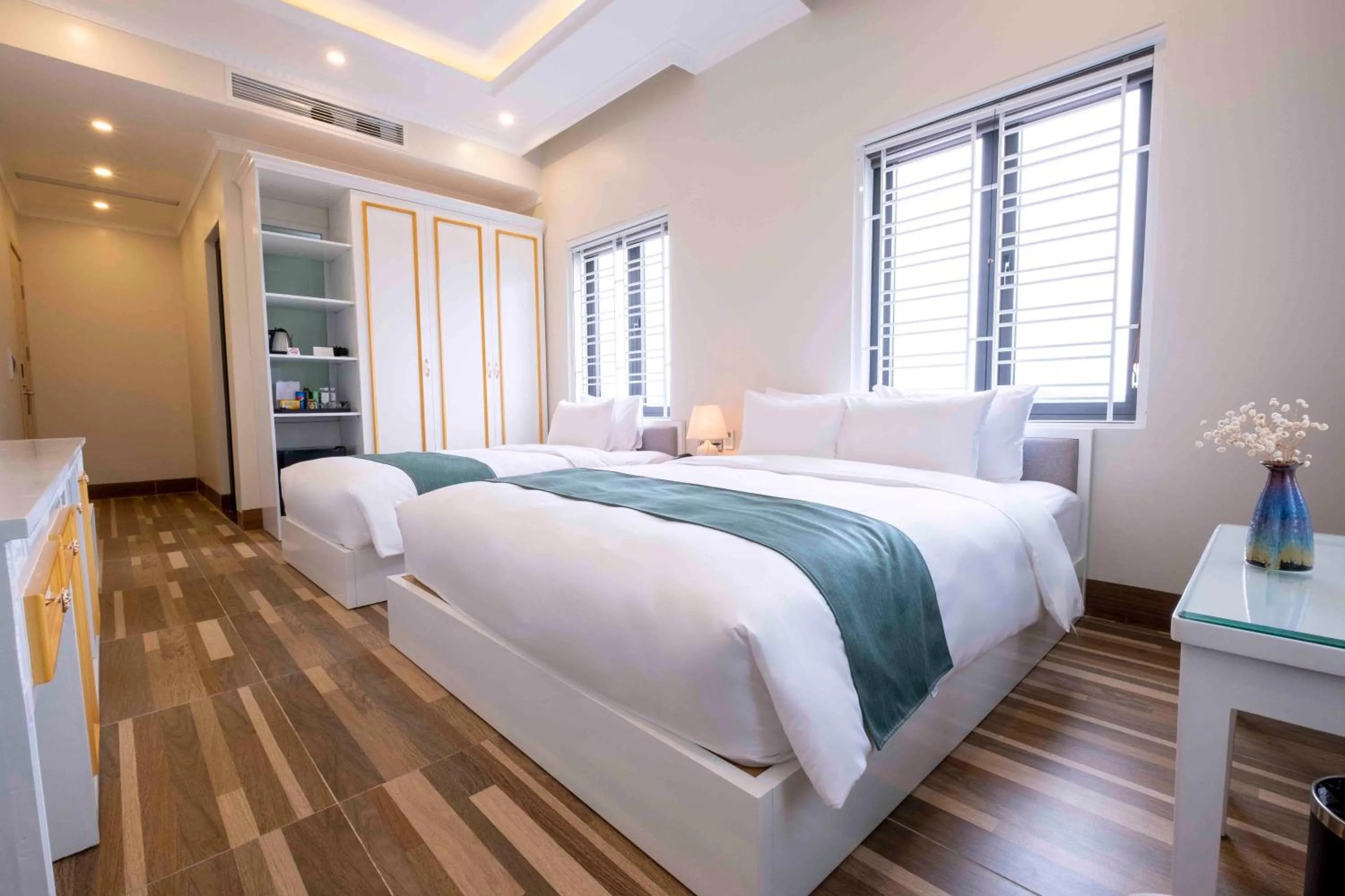 Photo of the whole room, Bed in Minh Long Hotel