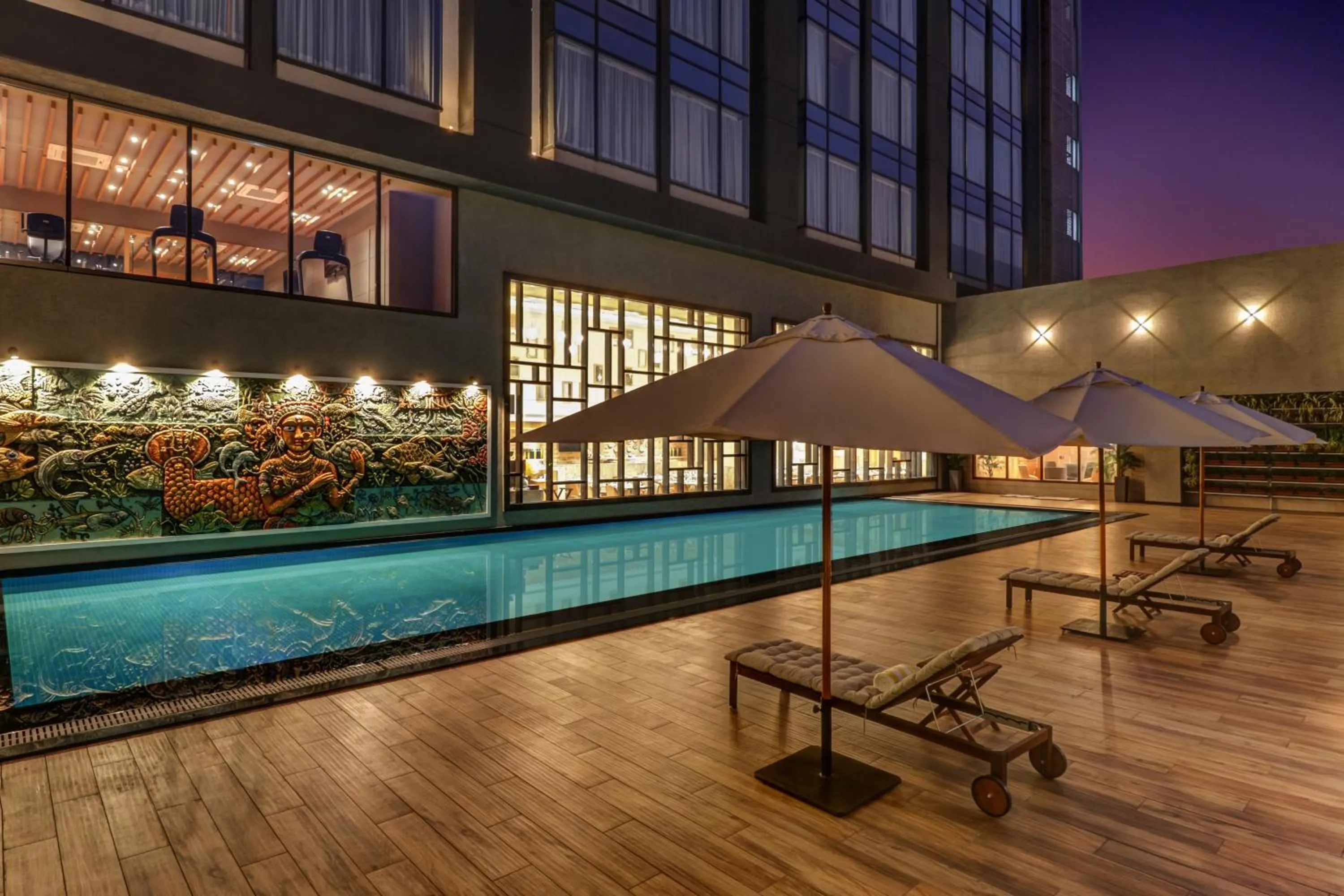 Swimming pool in Lemon Tree Premier, Bhubaneswar