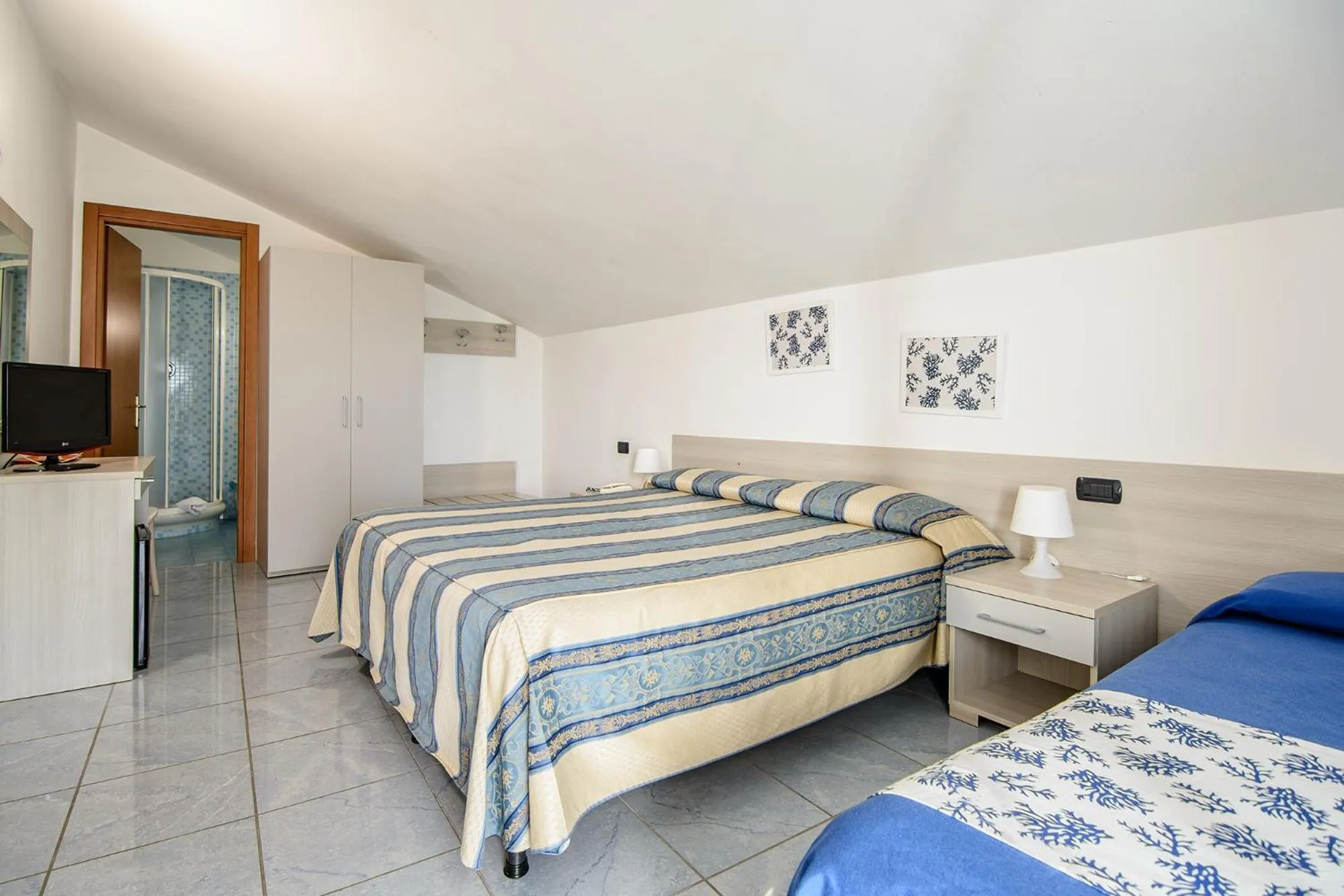 Bed in Hotel Serenella