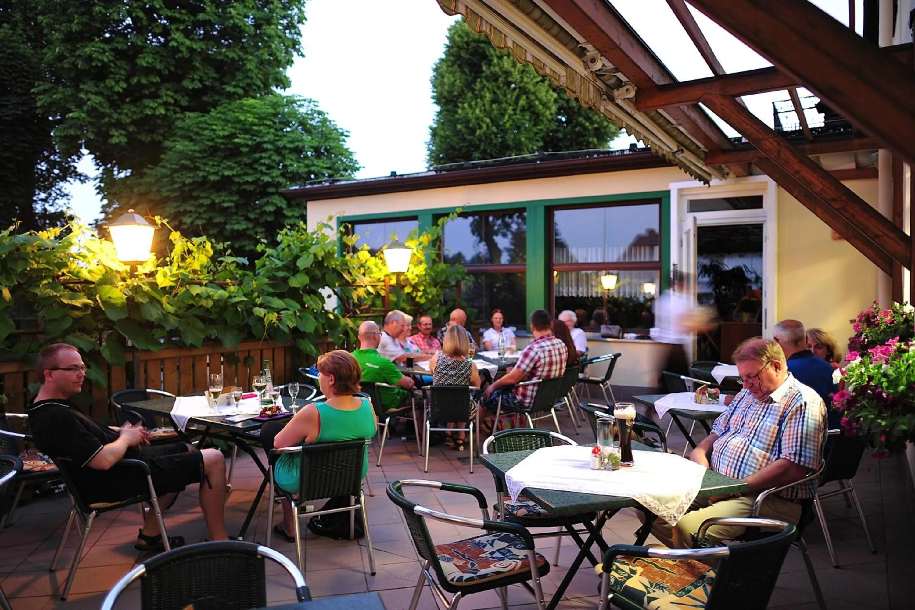 Patio in Landhotel Plauen - Gasthof Zwoschwitz