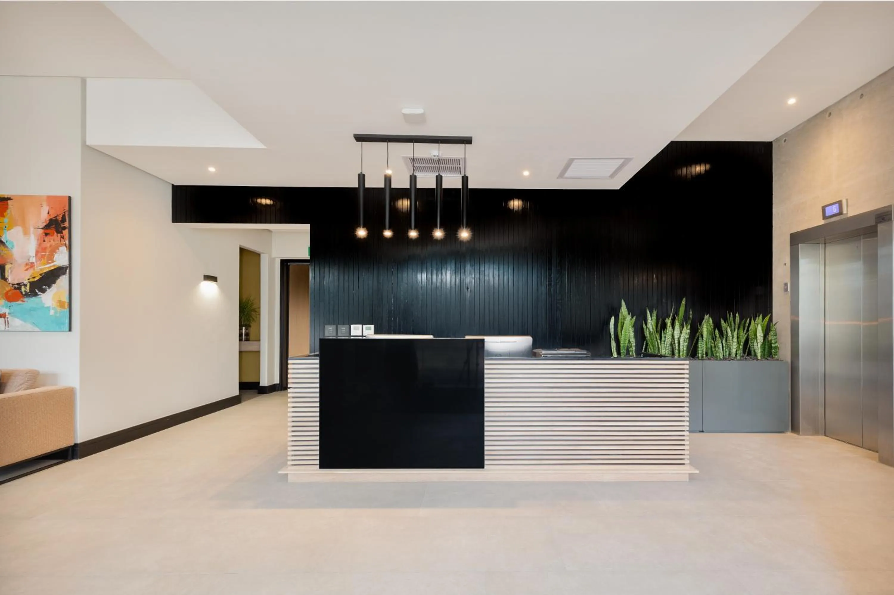 Lobby or reception in Hotel Krige