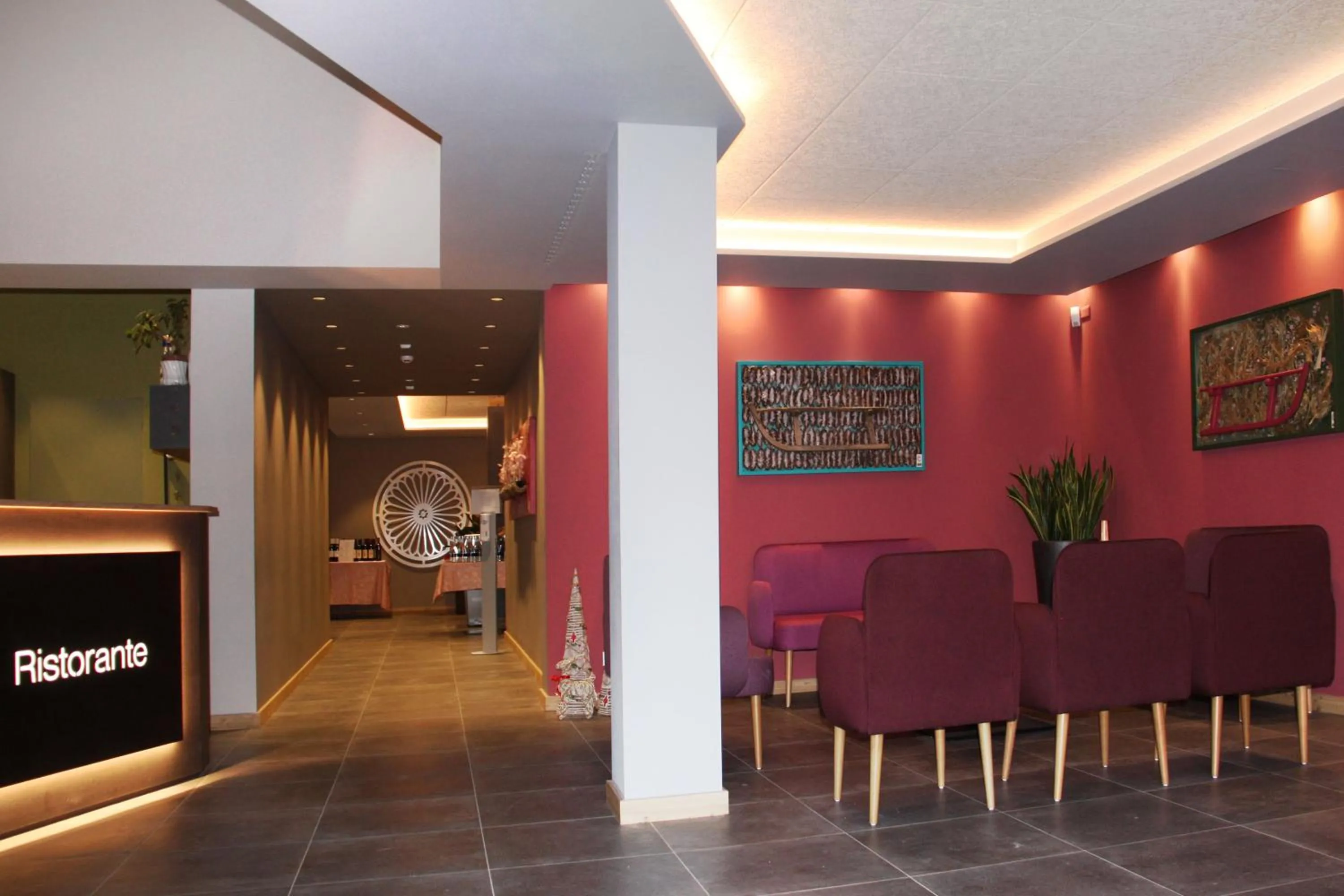 Lobby or reception in Hotel Casa Alpina