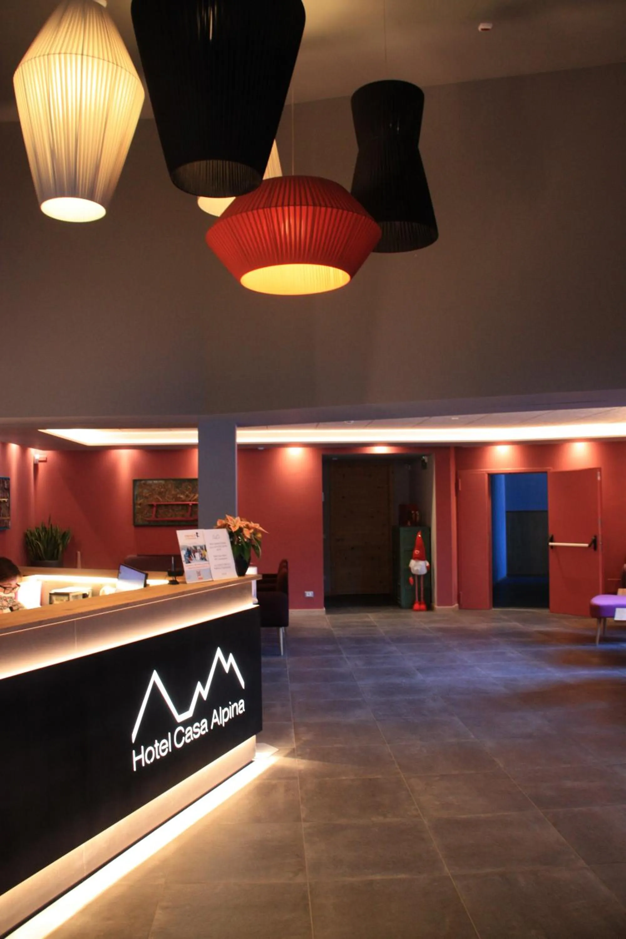 Lobby or reception in Hotel Casa Alpina