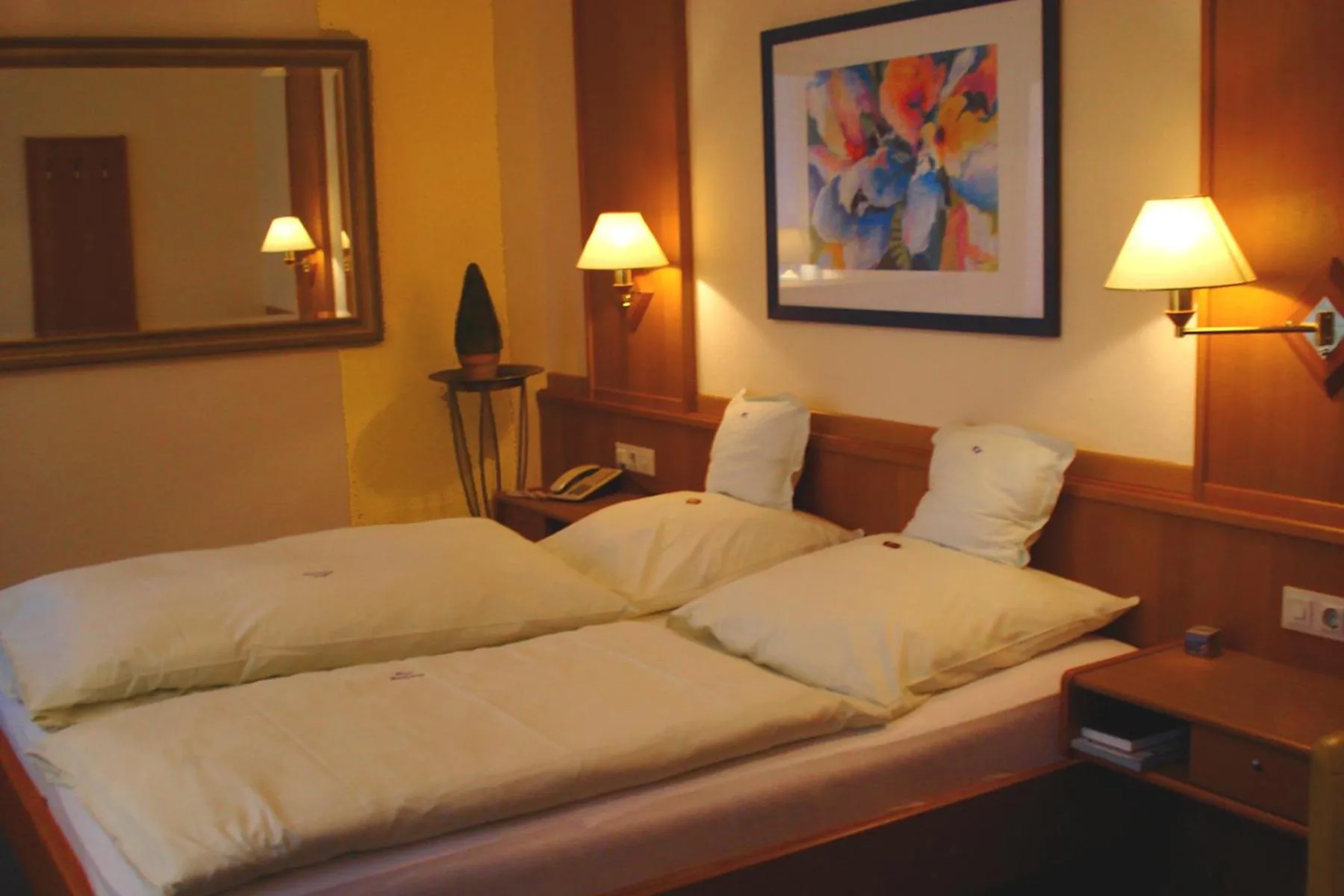 Bed in Hotel Fürstenberg