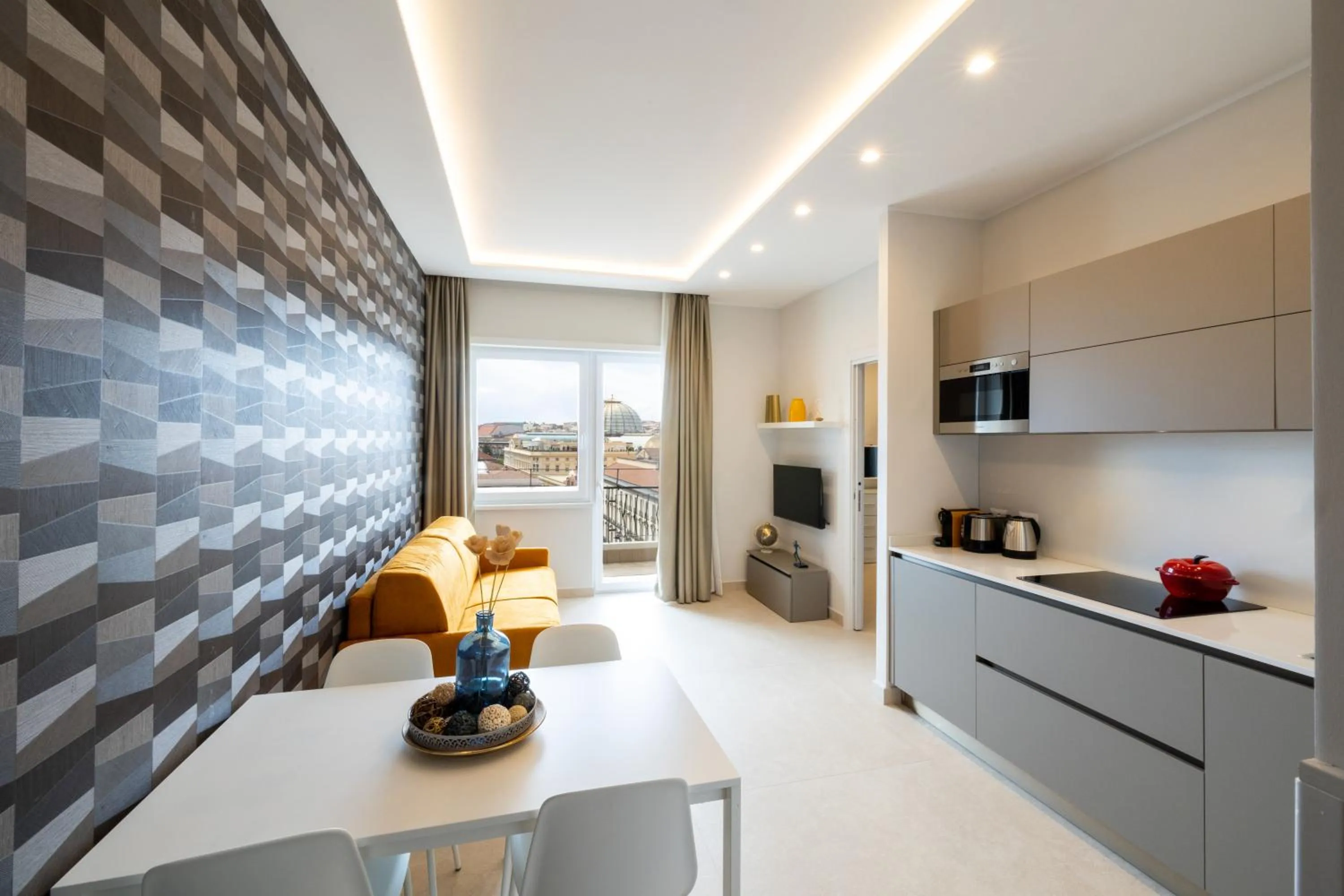 Kitchen or kitchenette in Napoli City Center - Appartamenti e Camere