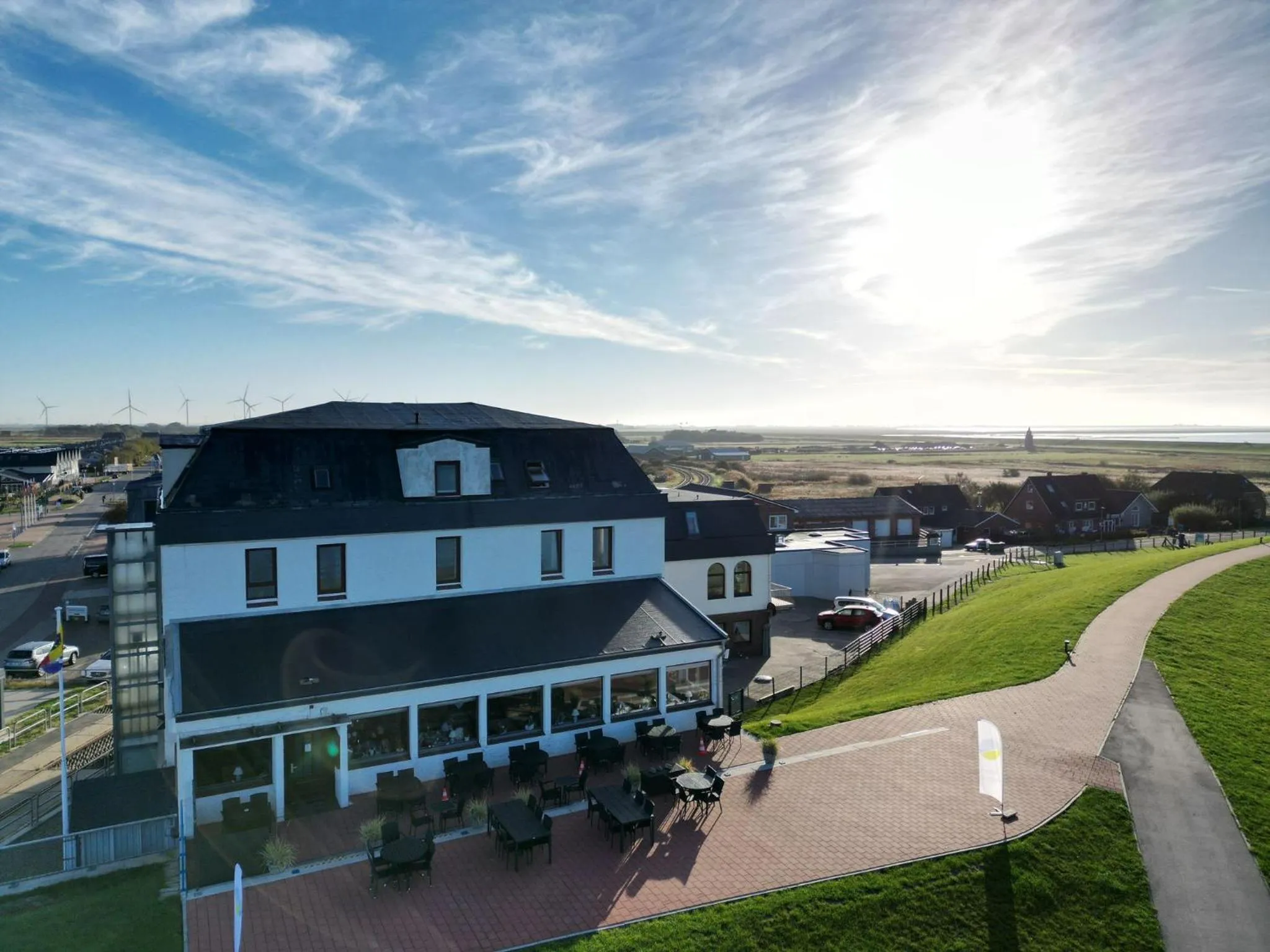 Property building in Strandhotel Dagebüll direkt an der Nordsee