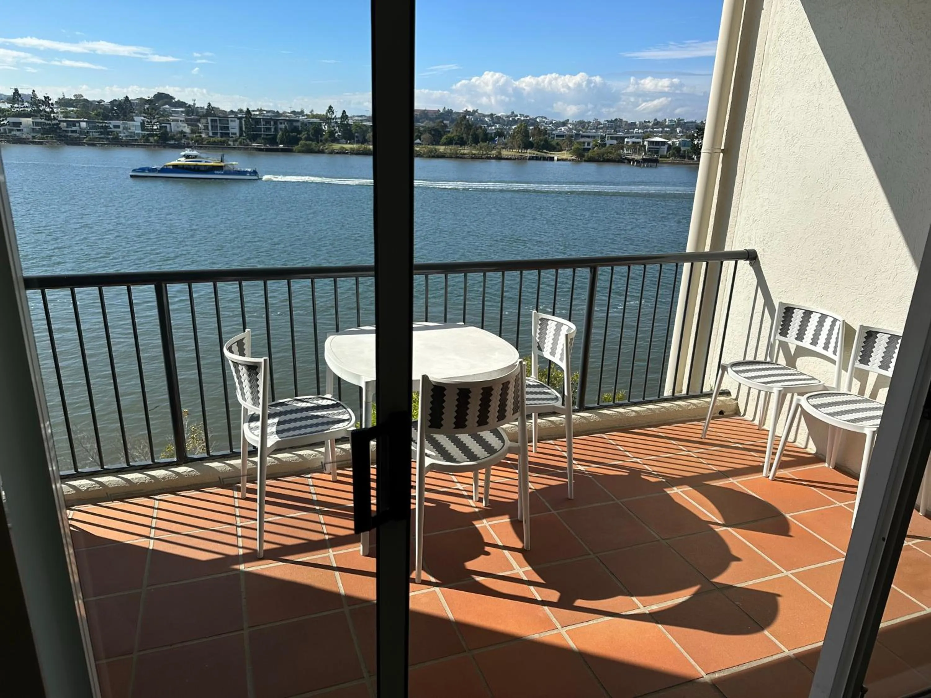 River view in Goldsborough Place Apartments