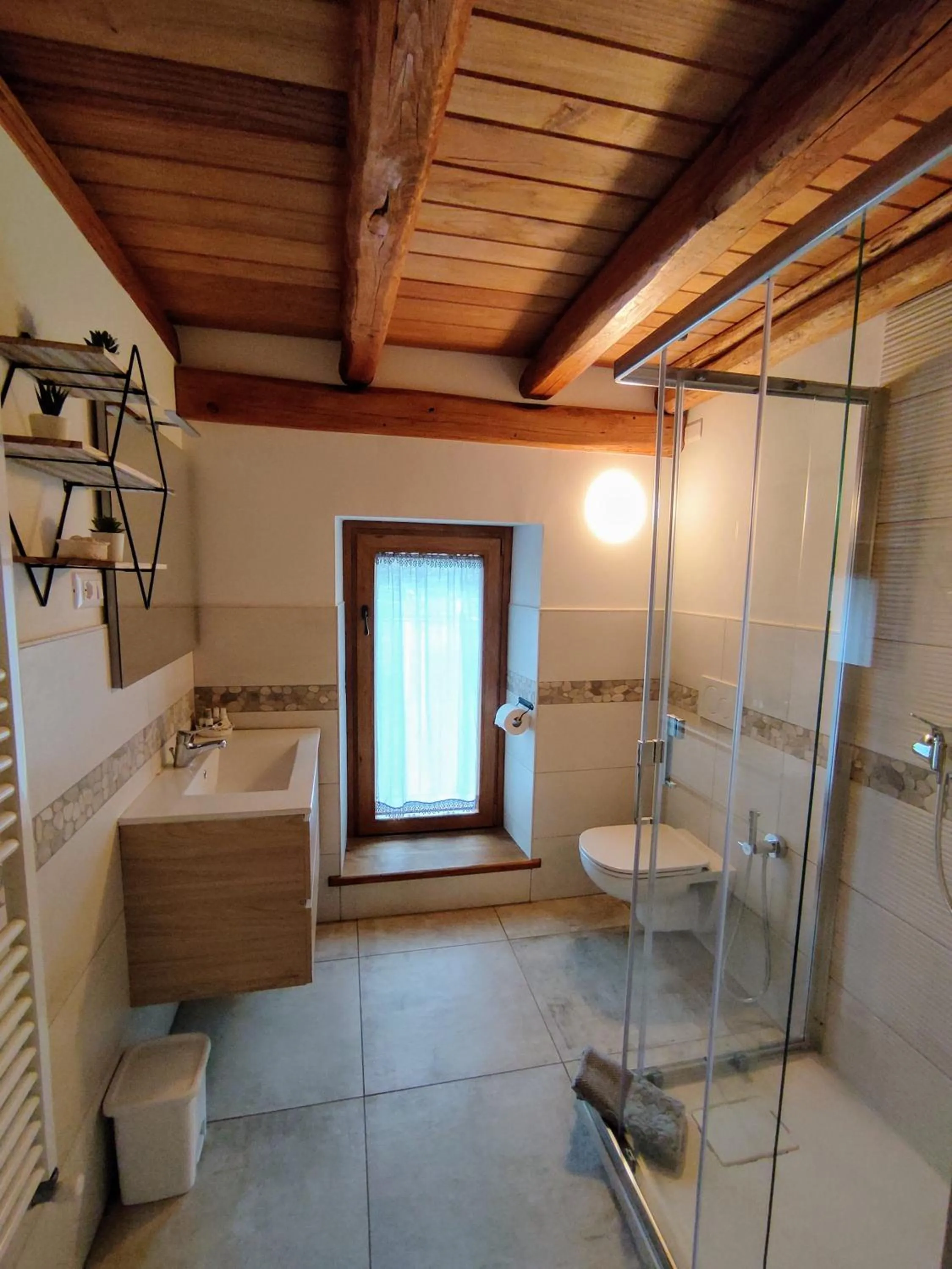 Shower in B&B Al Vecchio Torchio