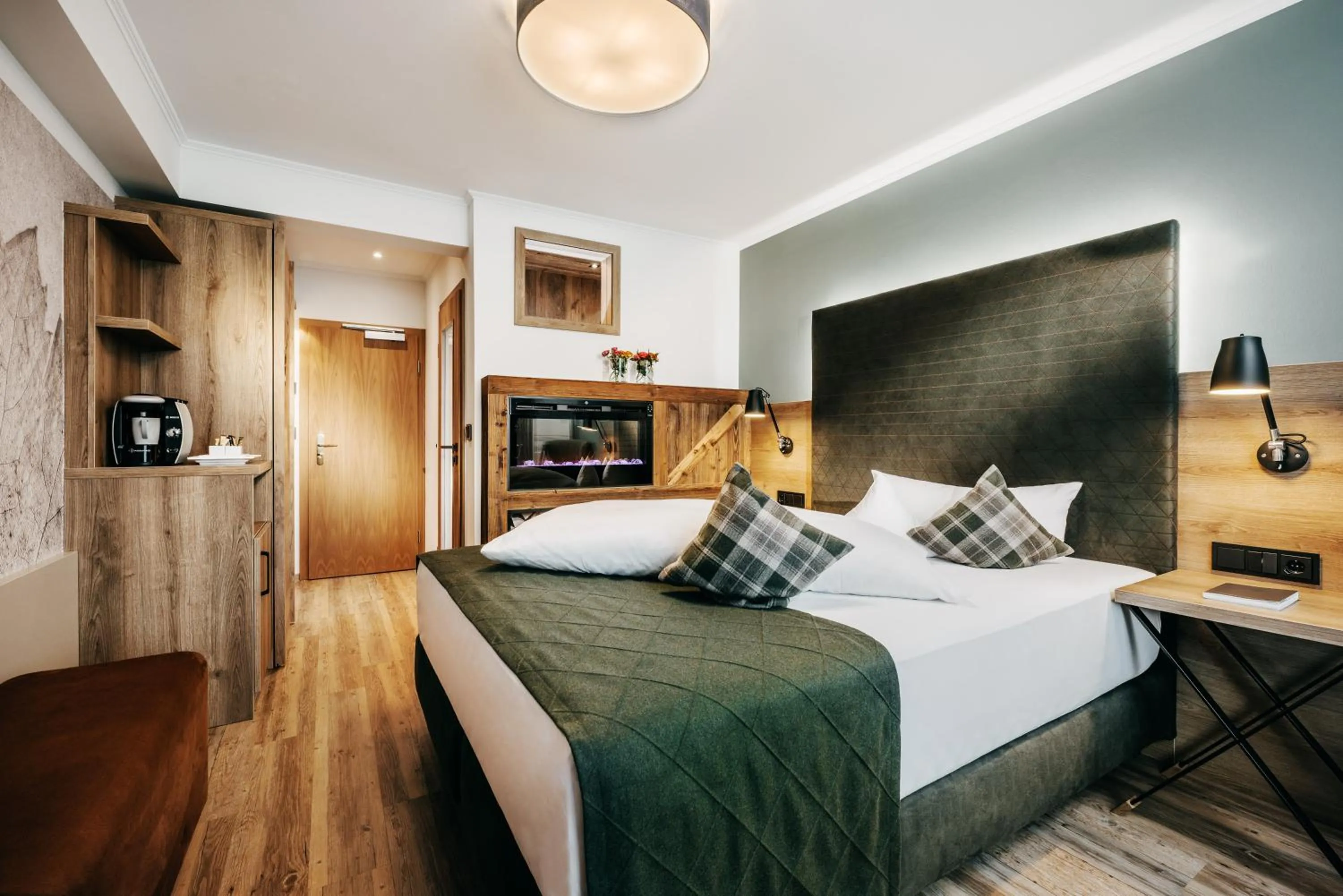 Bed in Lohmann's Romantik Hotel Gravenberg