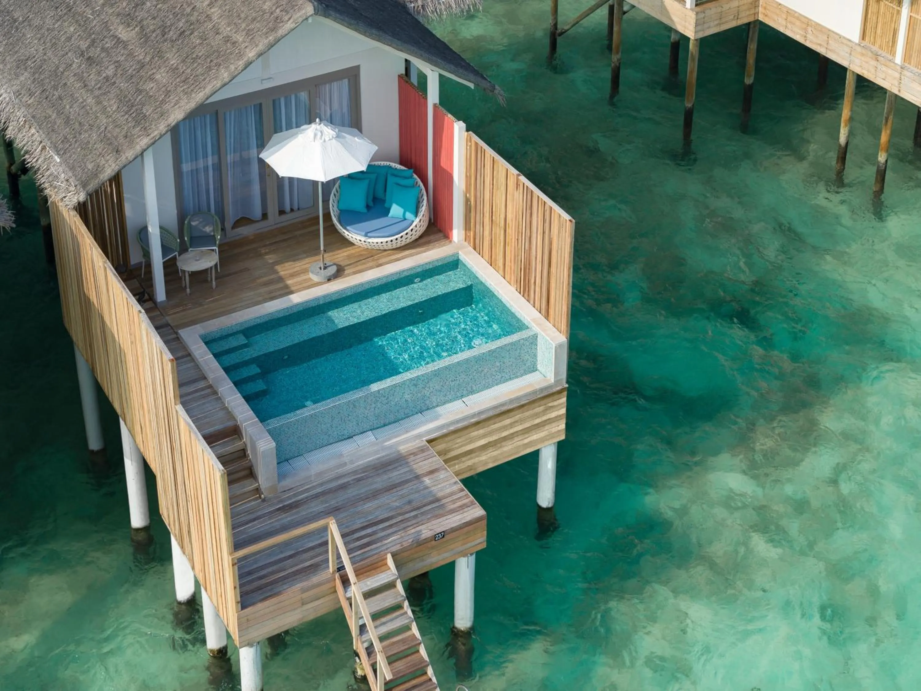 Patio in Cora Cora Maldives - Premium All-Inclusive Resort