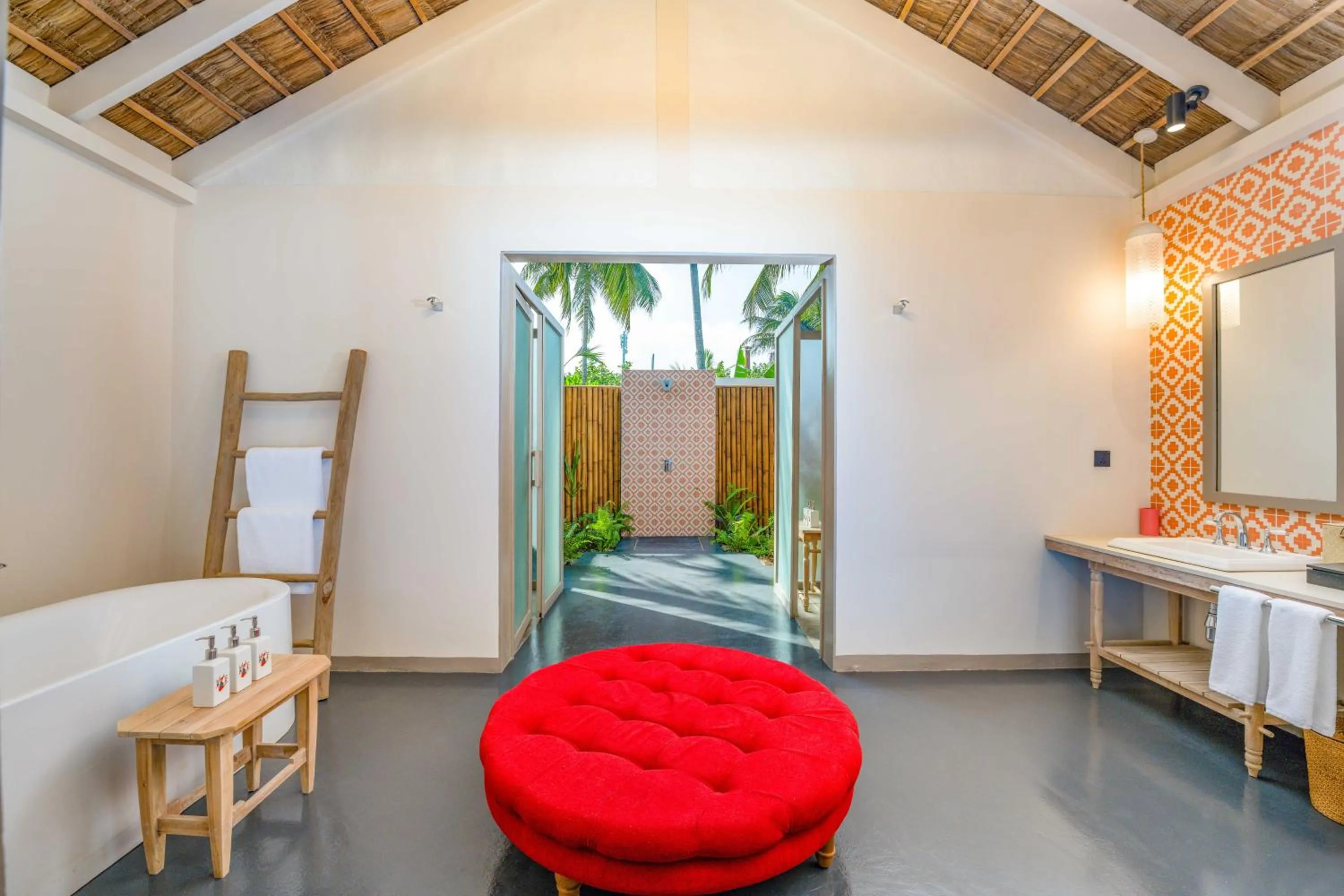 Shower in Cora Cora Maldives - Premium All-Inclusive Resort