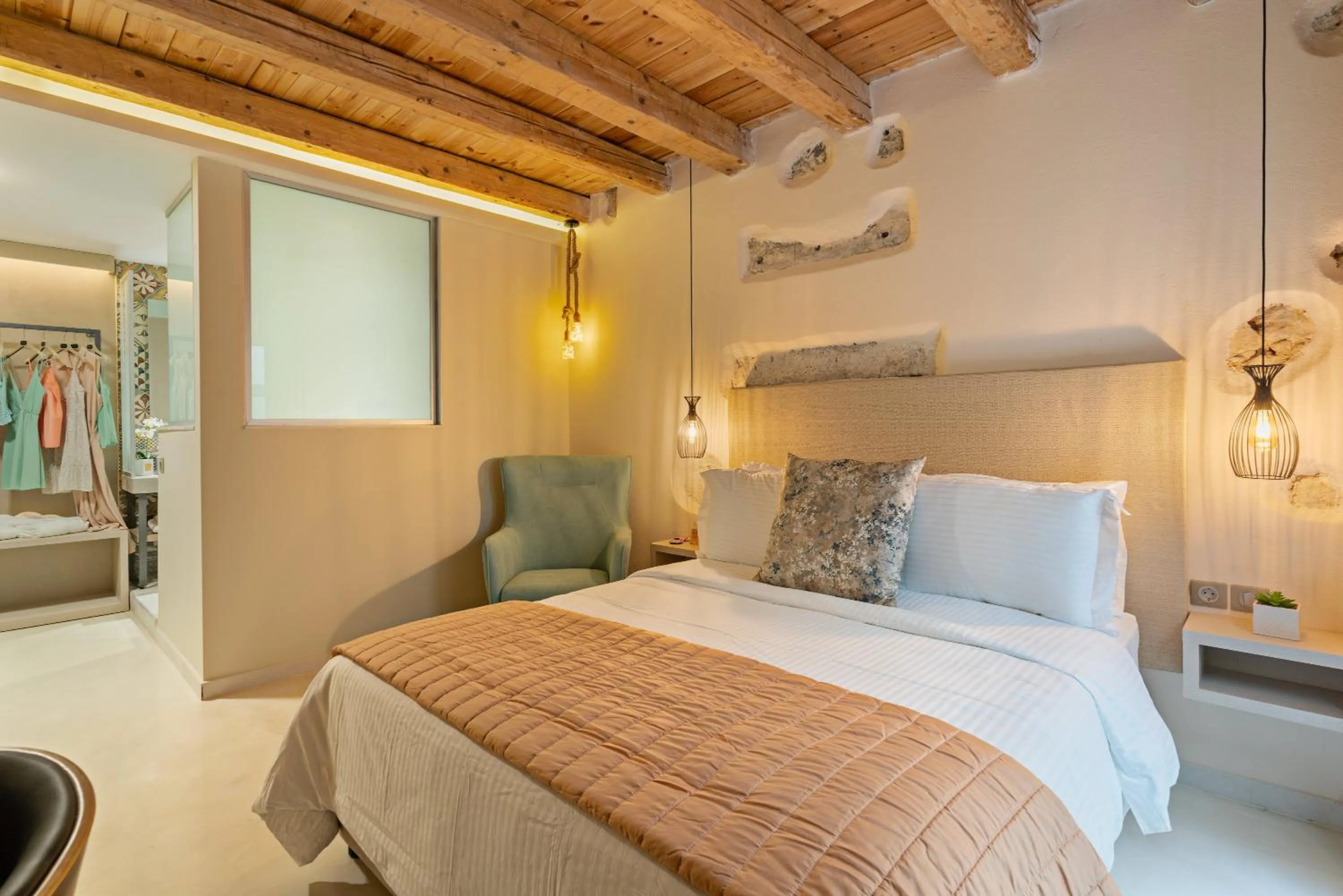 Bed in Mitos-Suites