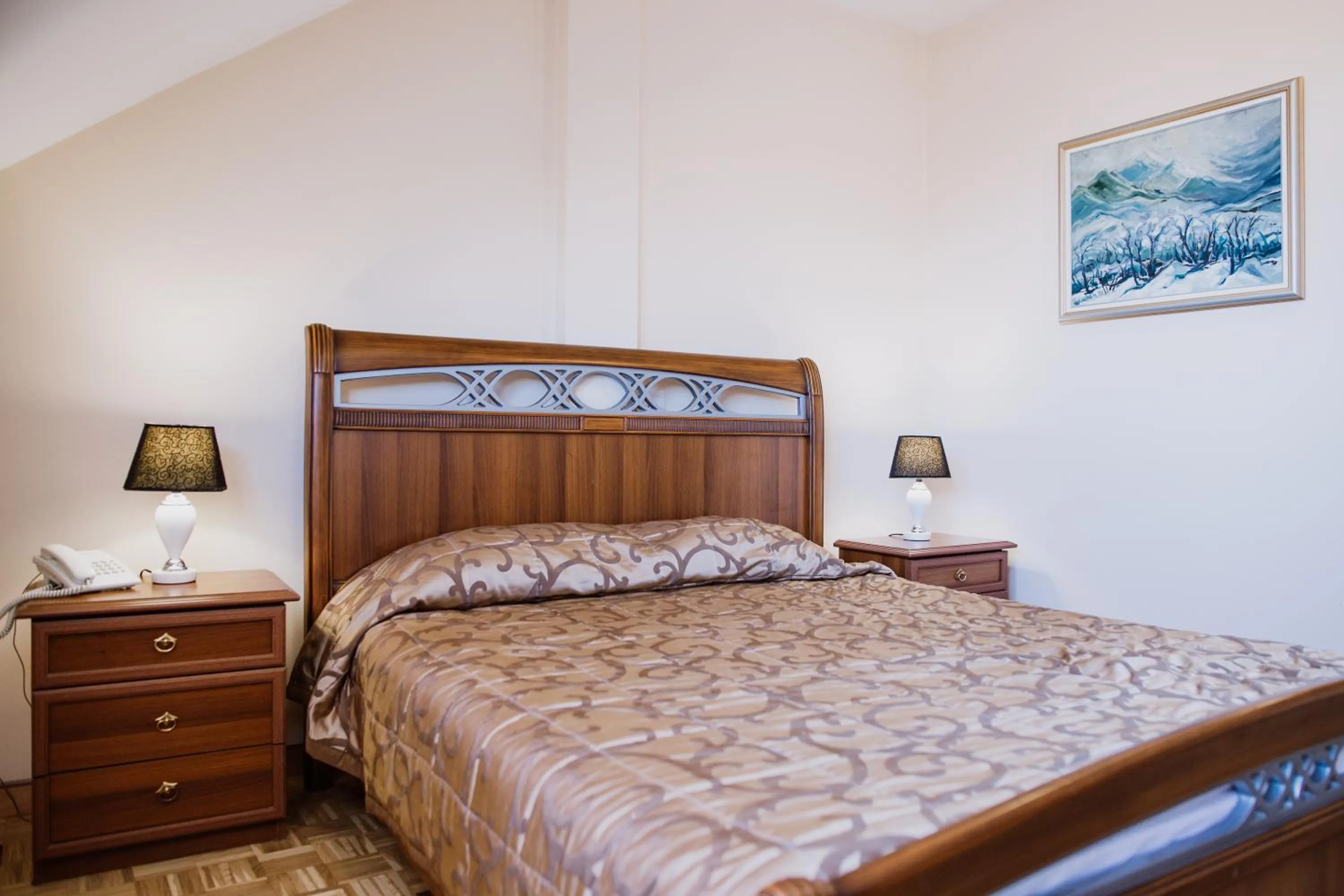 Bed in Hotel Bela Kuka