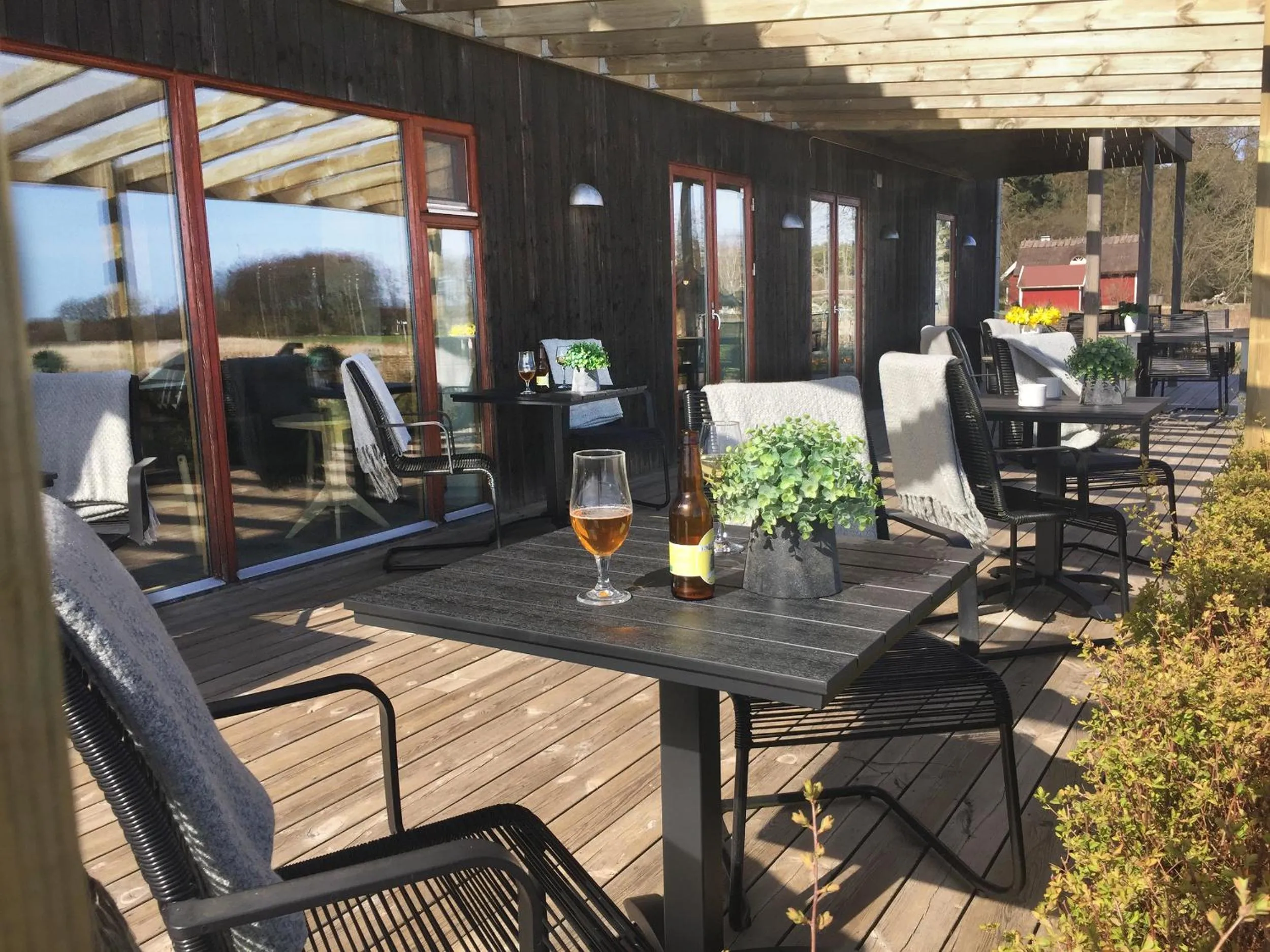 Patio in Bodelssons by the Sea